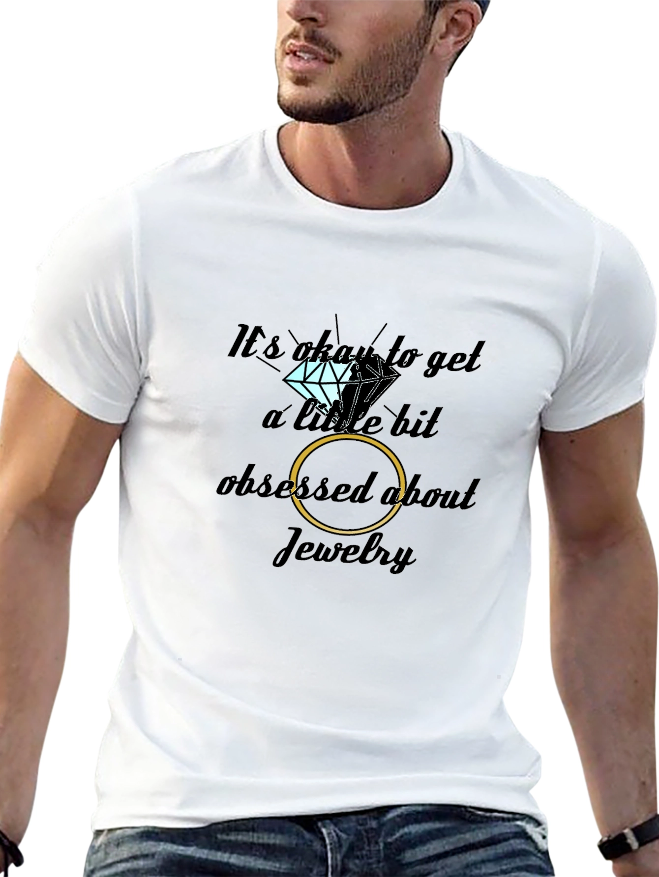 Jewelry Obsessed Black T-Shirt
