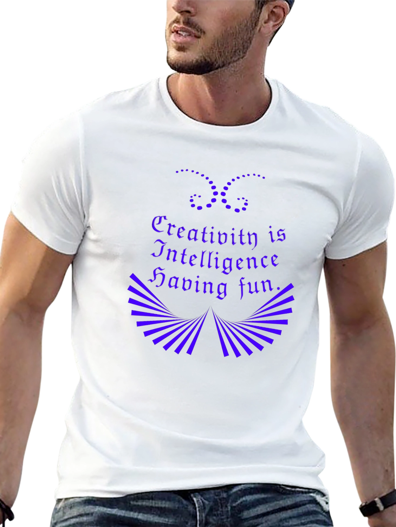 Creativity Intelligence Fun Black Graphic Tee