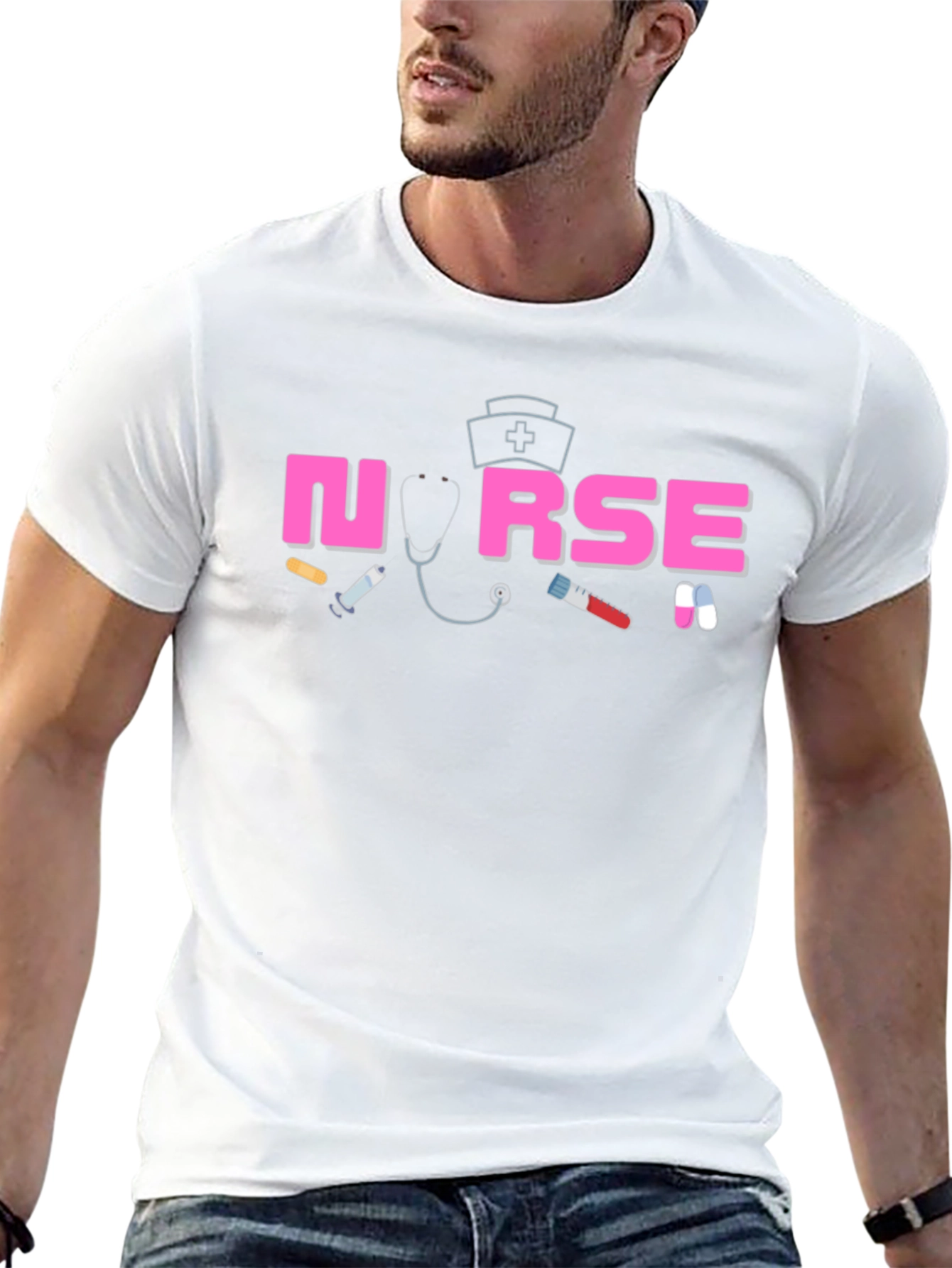 Nurse Graphic T-Shirt Medical Theme Apparel