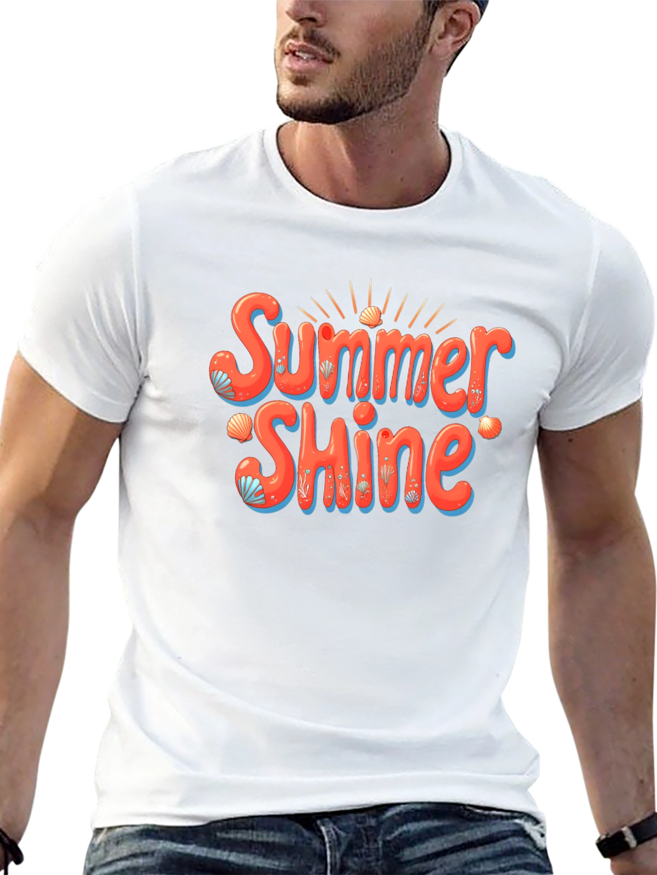 Summer Shine Graphic Tee - Mens Black T-Shirt