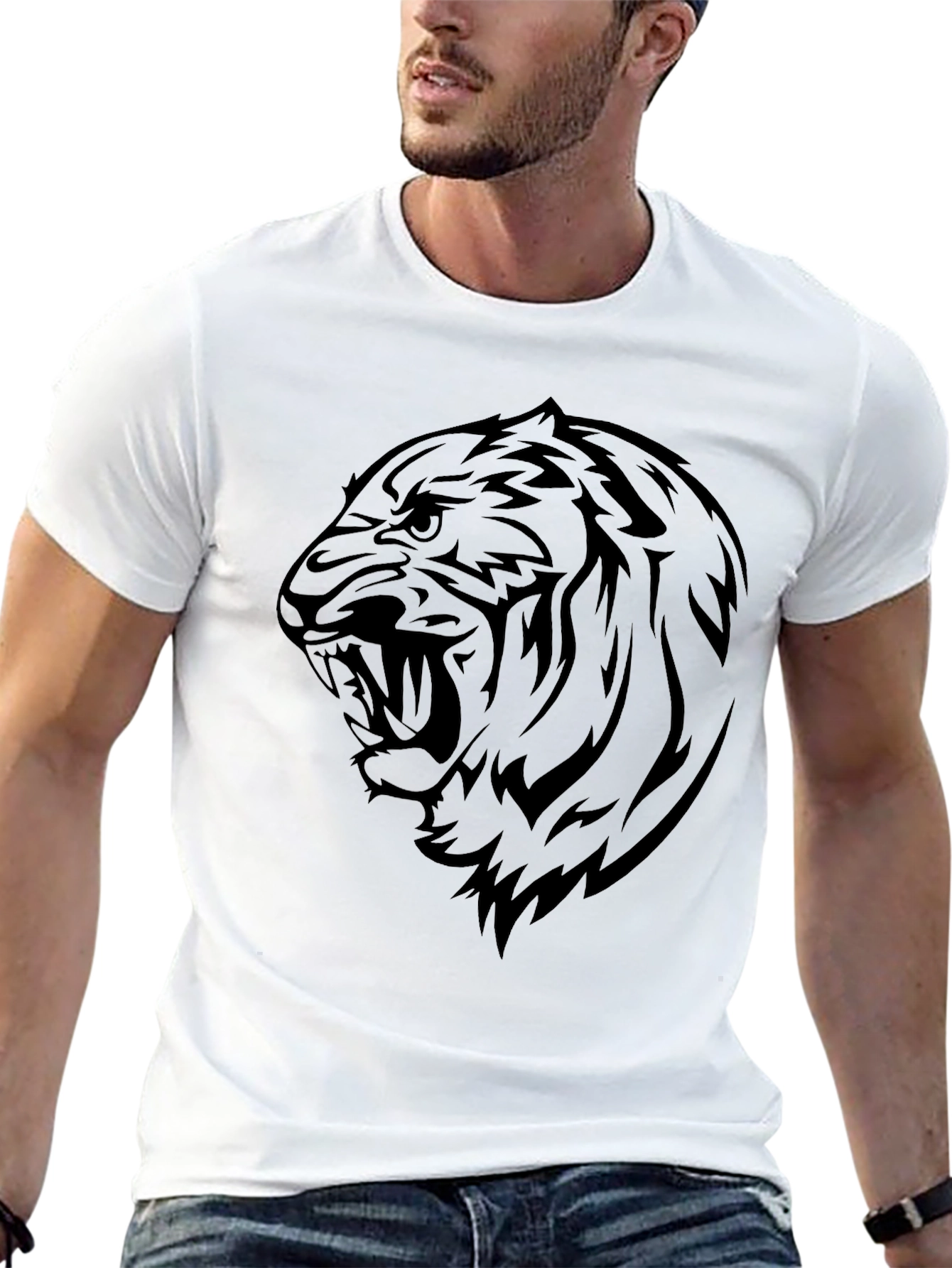 Black Tiger Graphic Tee - Fierce Style