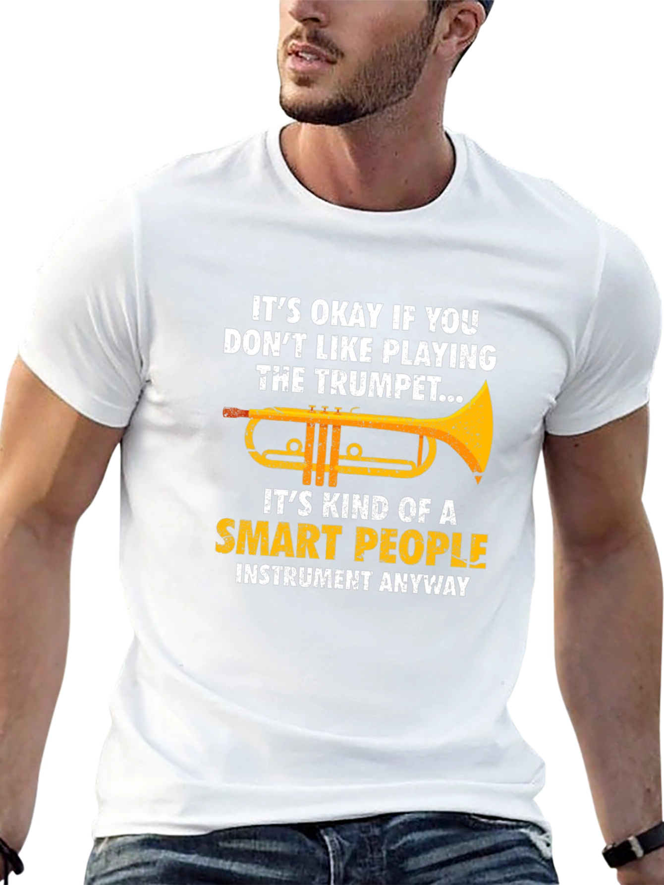 Funny Trumpet Player T-Shirt - Smart People Instrument