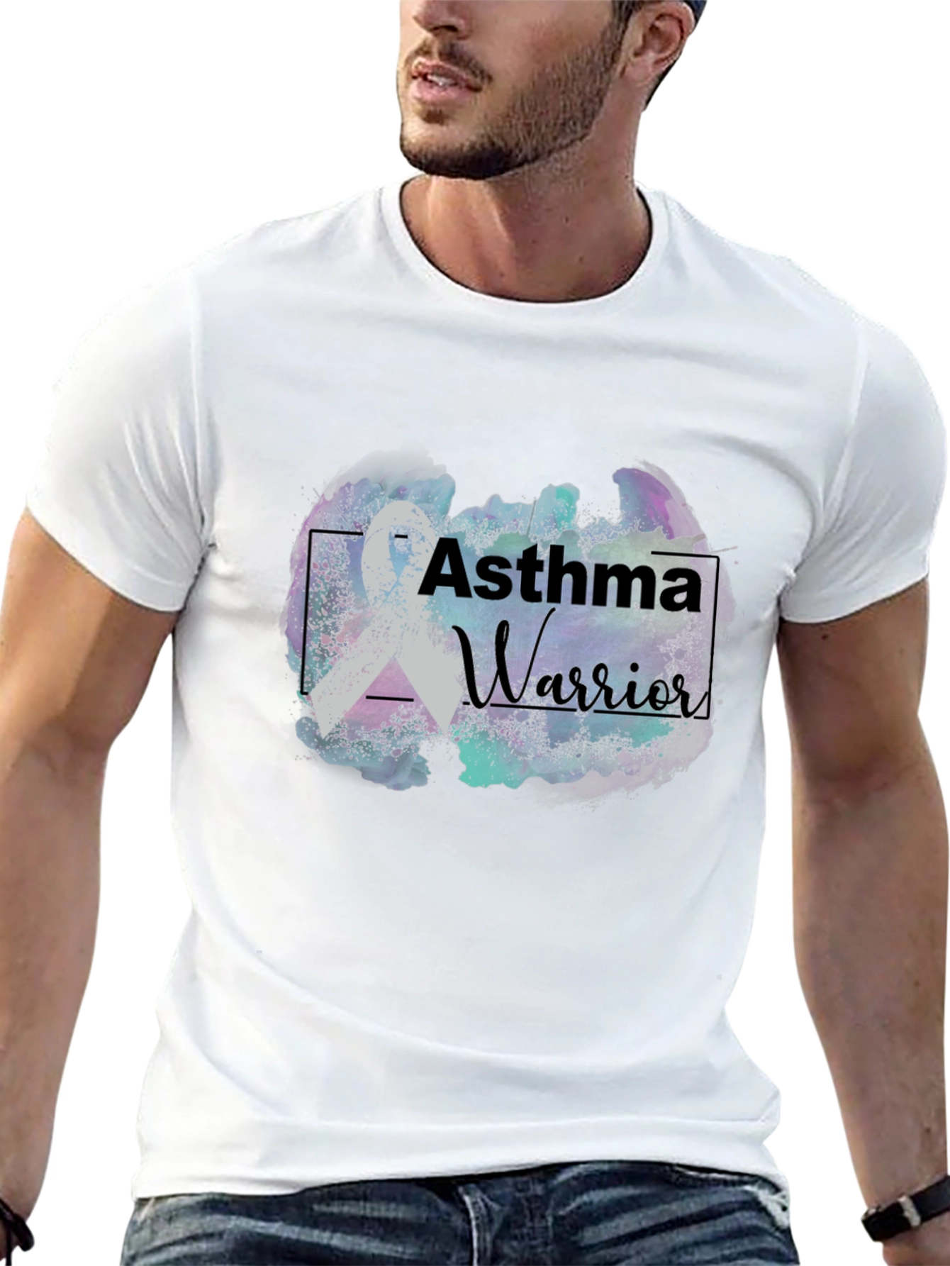 Asthma Warrior T-Shirt Black Graphic Tee