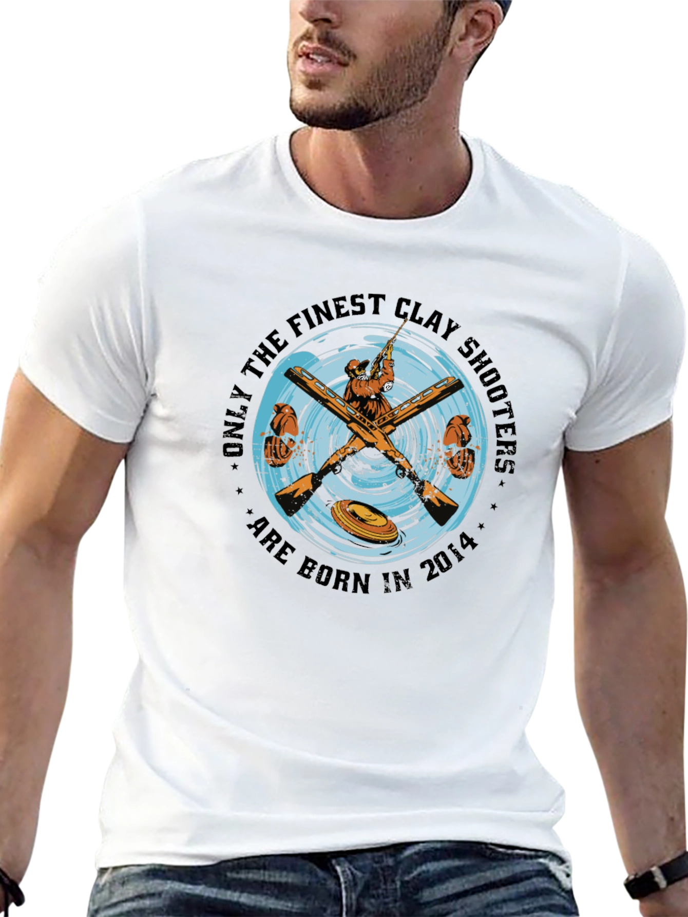 Clay Shooters Born in 2014 Black T-Shirt
