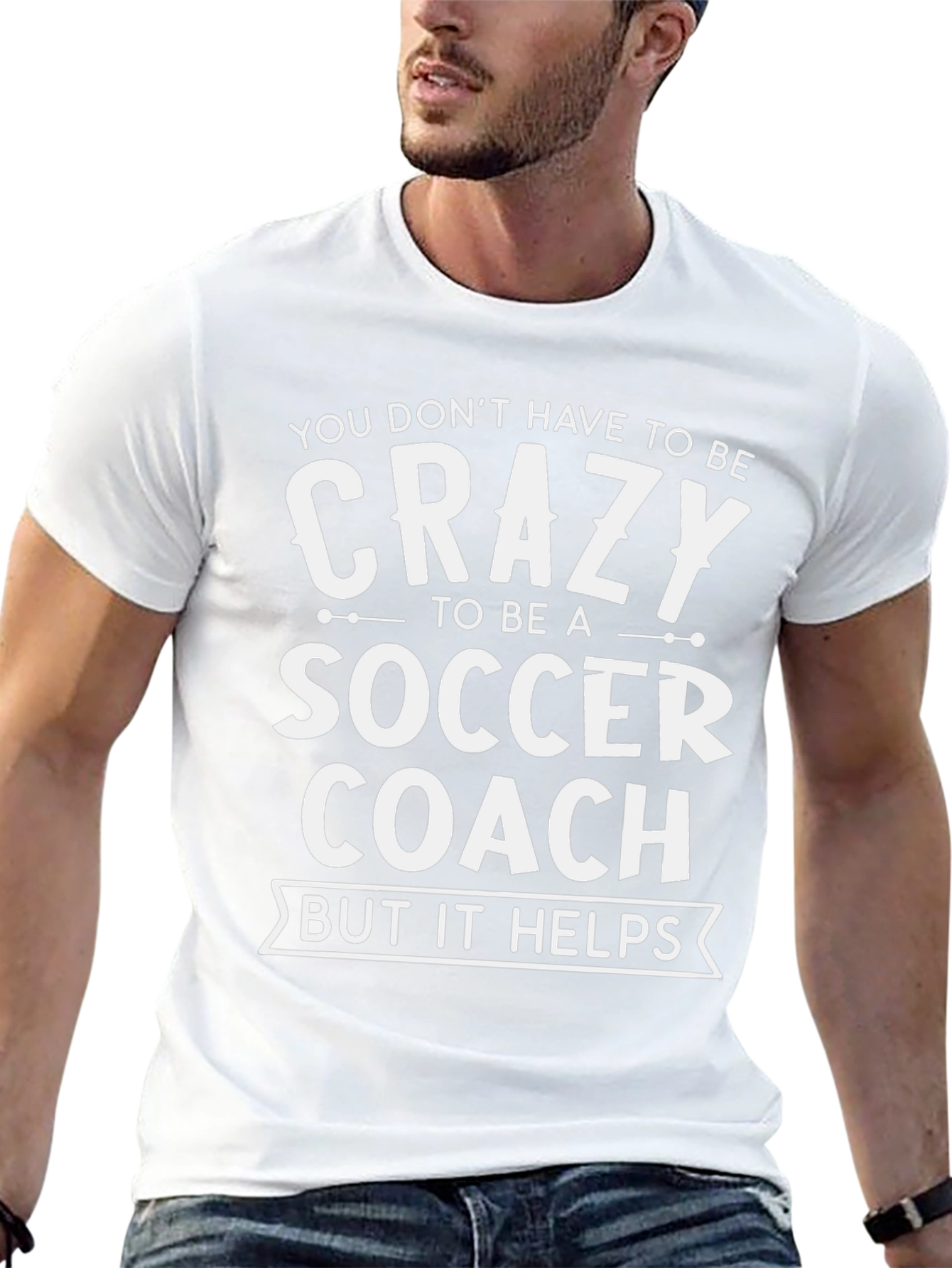 Crazy Soccer Coach T-Shirt - Funny Gift Tee