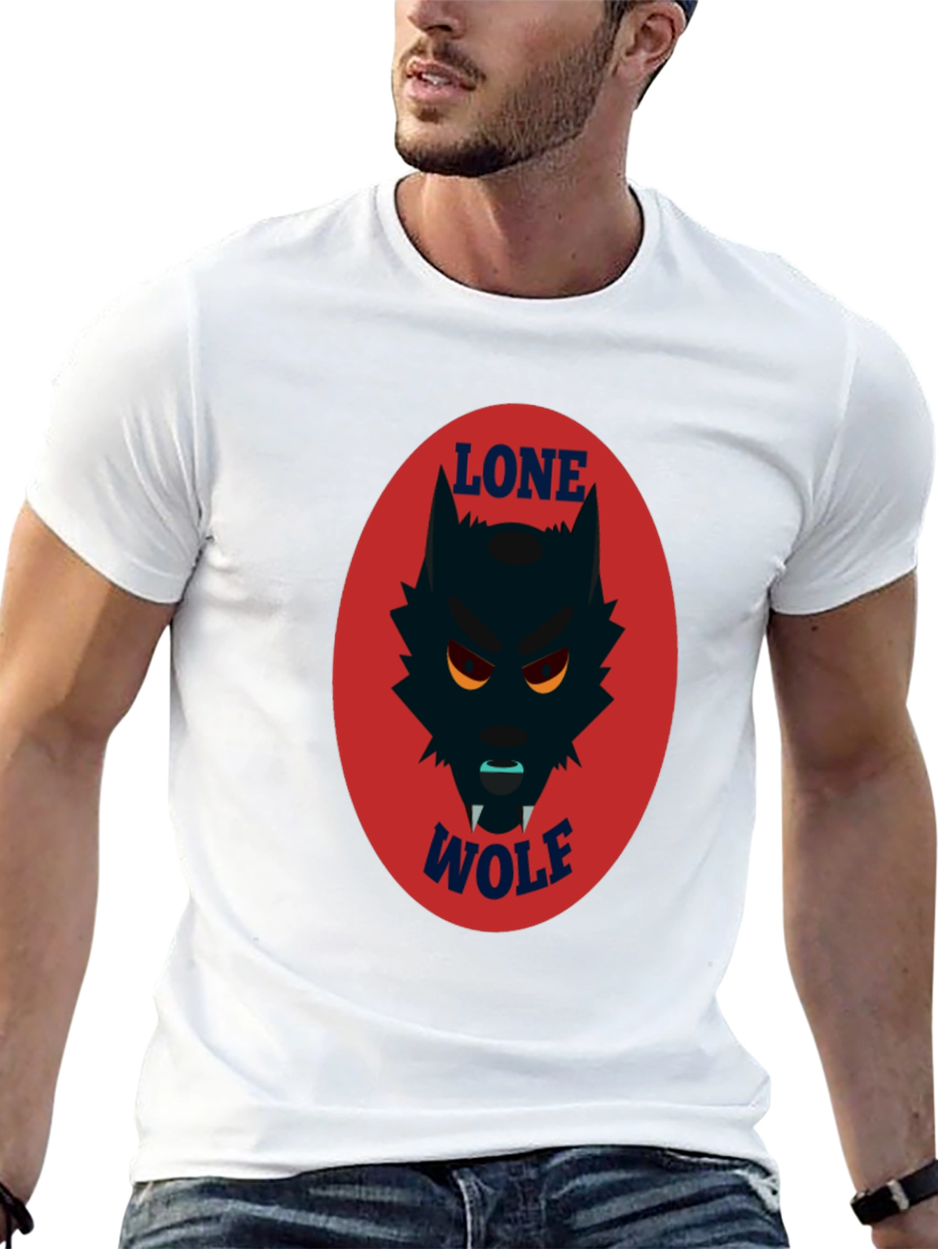 Lone Wolf Graphic Tee - Mens Black T-Shirt