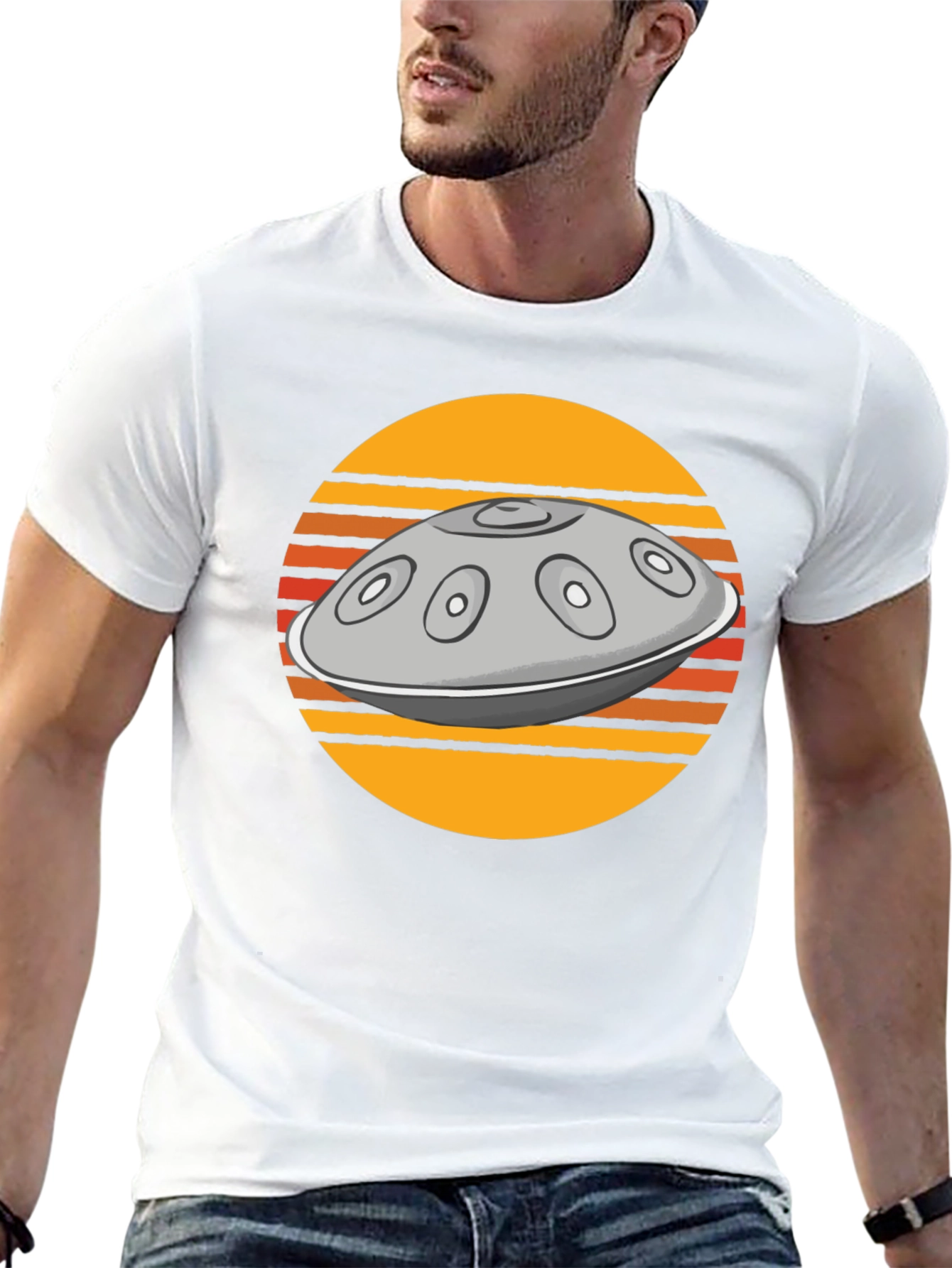 Retro Hang Drum Graphic Tee