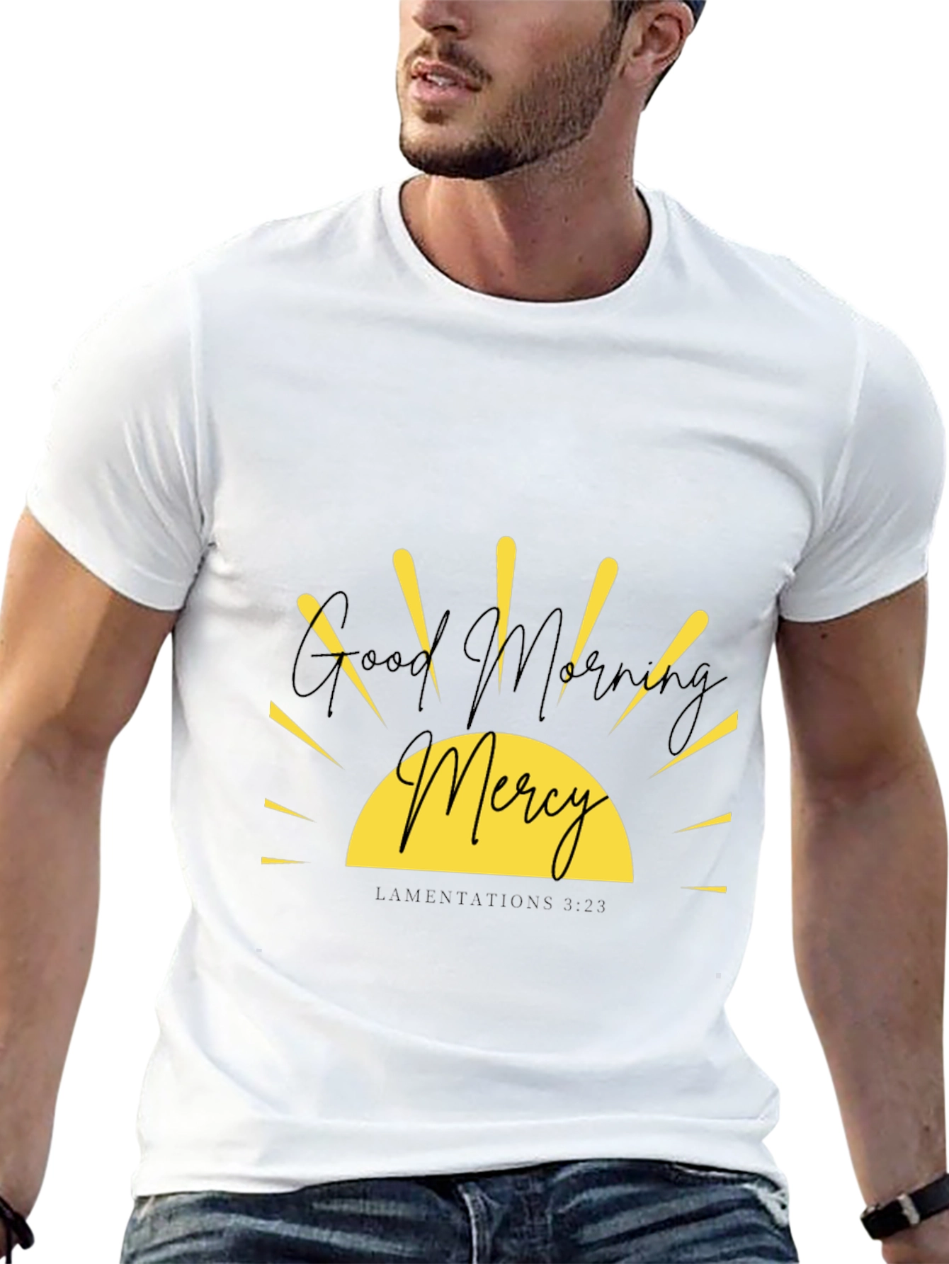 Good Morning Mercy Graphic Tee - Black