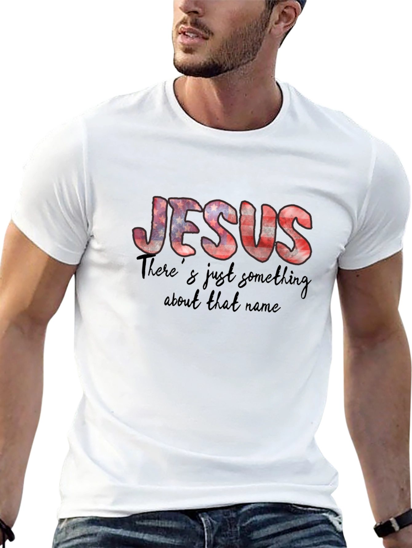 Jesus Graphic Black T-Shirt for Men