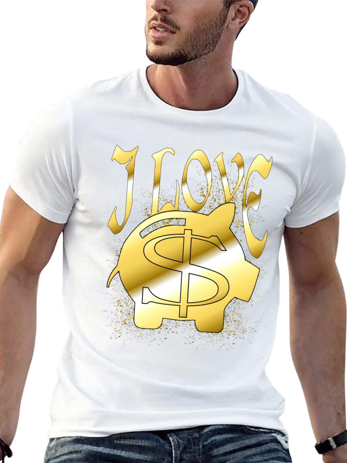 I Love Money Piggy Bank T-Shirt