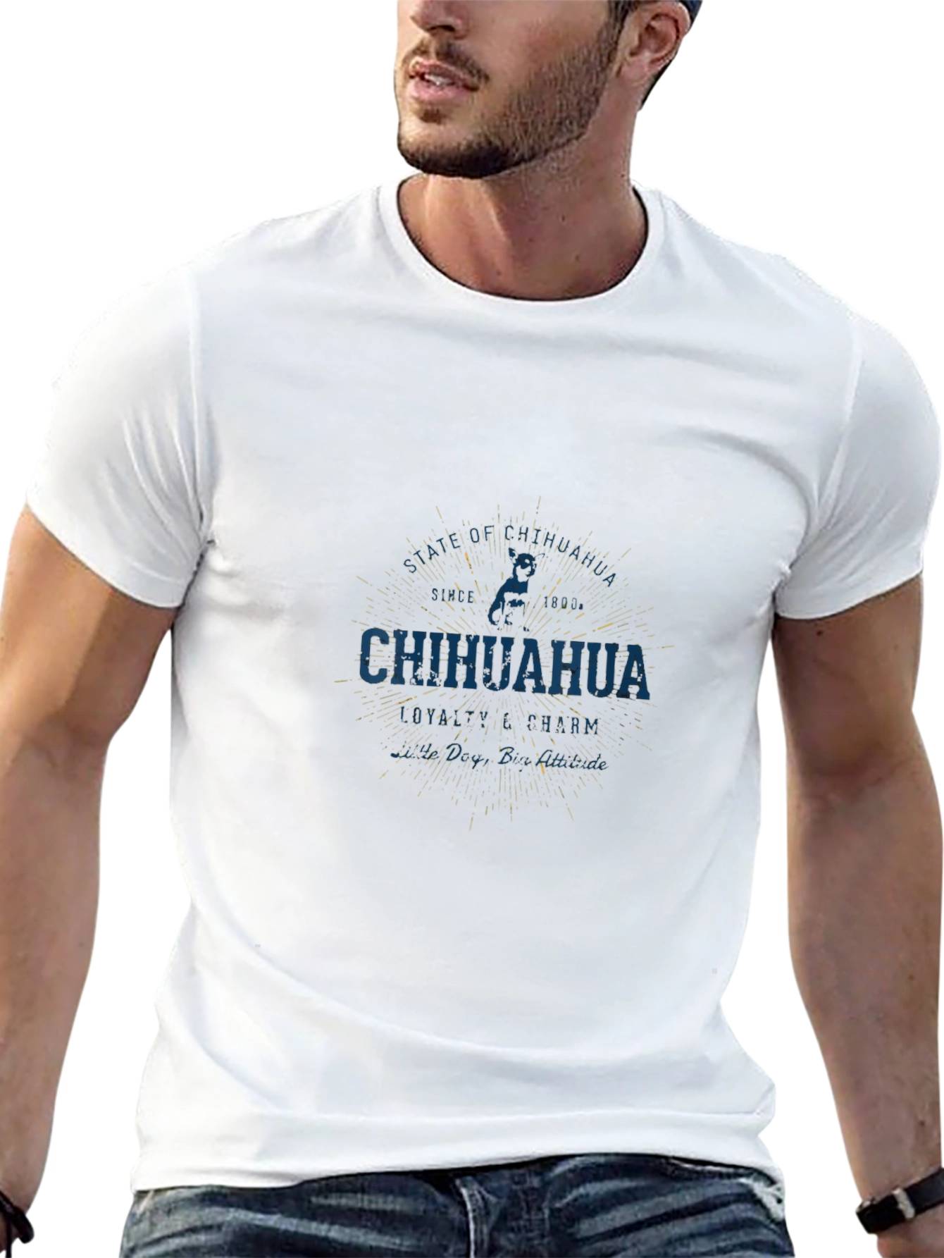 Chihuahua Graphic Tee - Soft Cotton Black T-Shirt