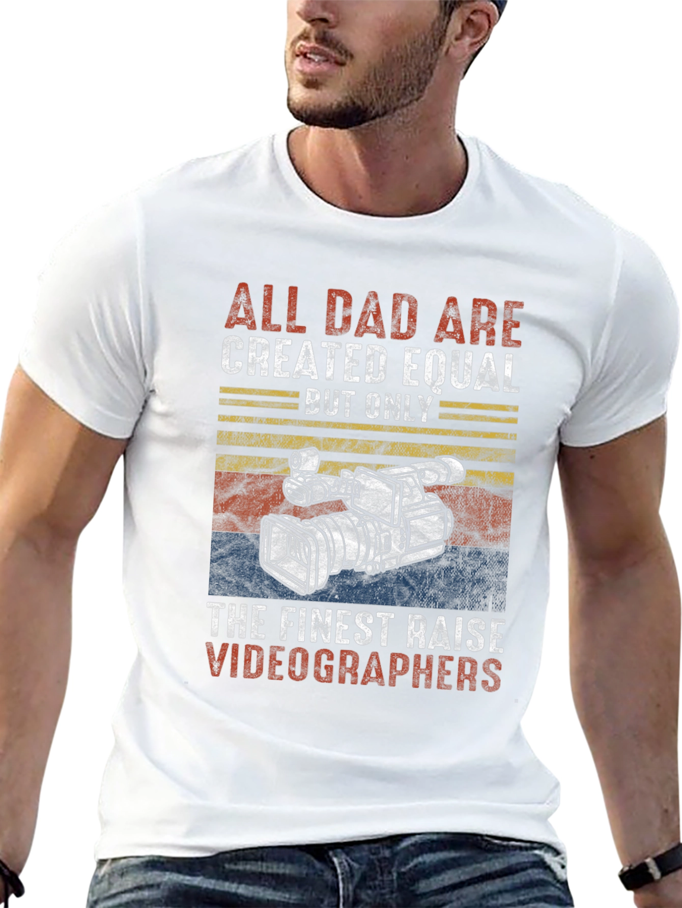 Finest Dad Videographers Graphic T-Shirt