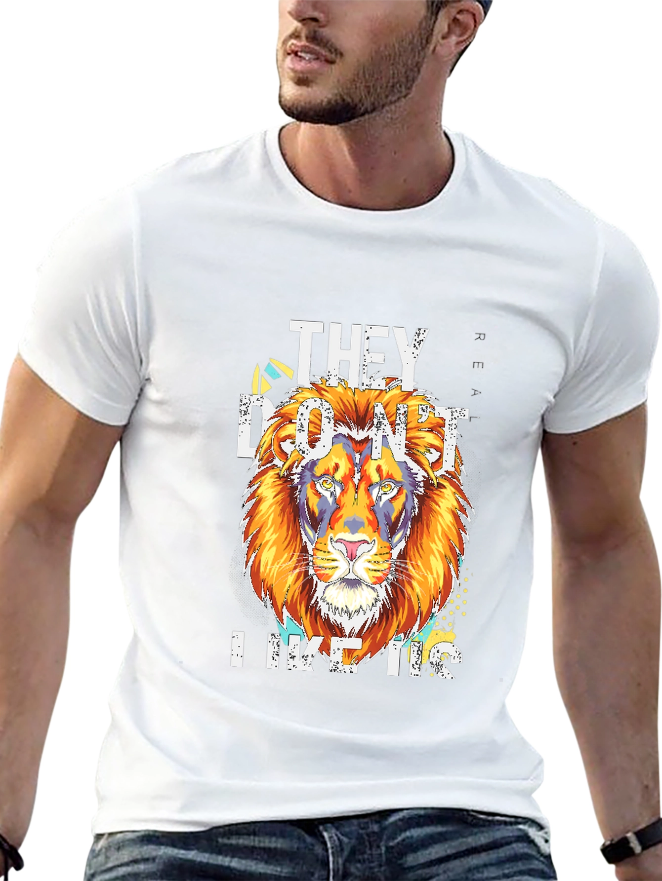 Lion Graphic T-Shirt - They Dont Like Us