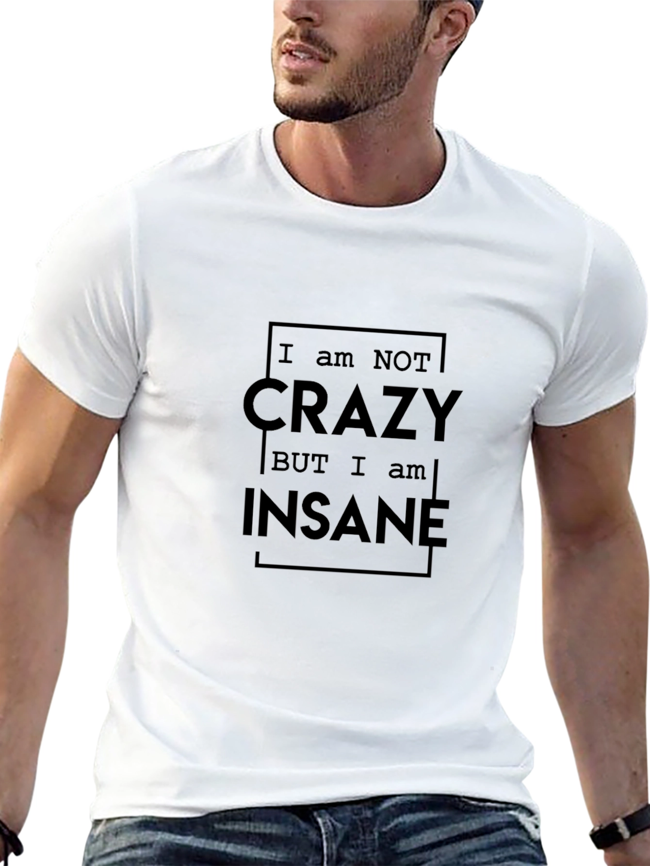 Crazy Insane Graphic Tee - Mens Black T-Shirt