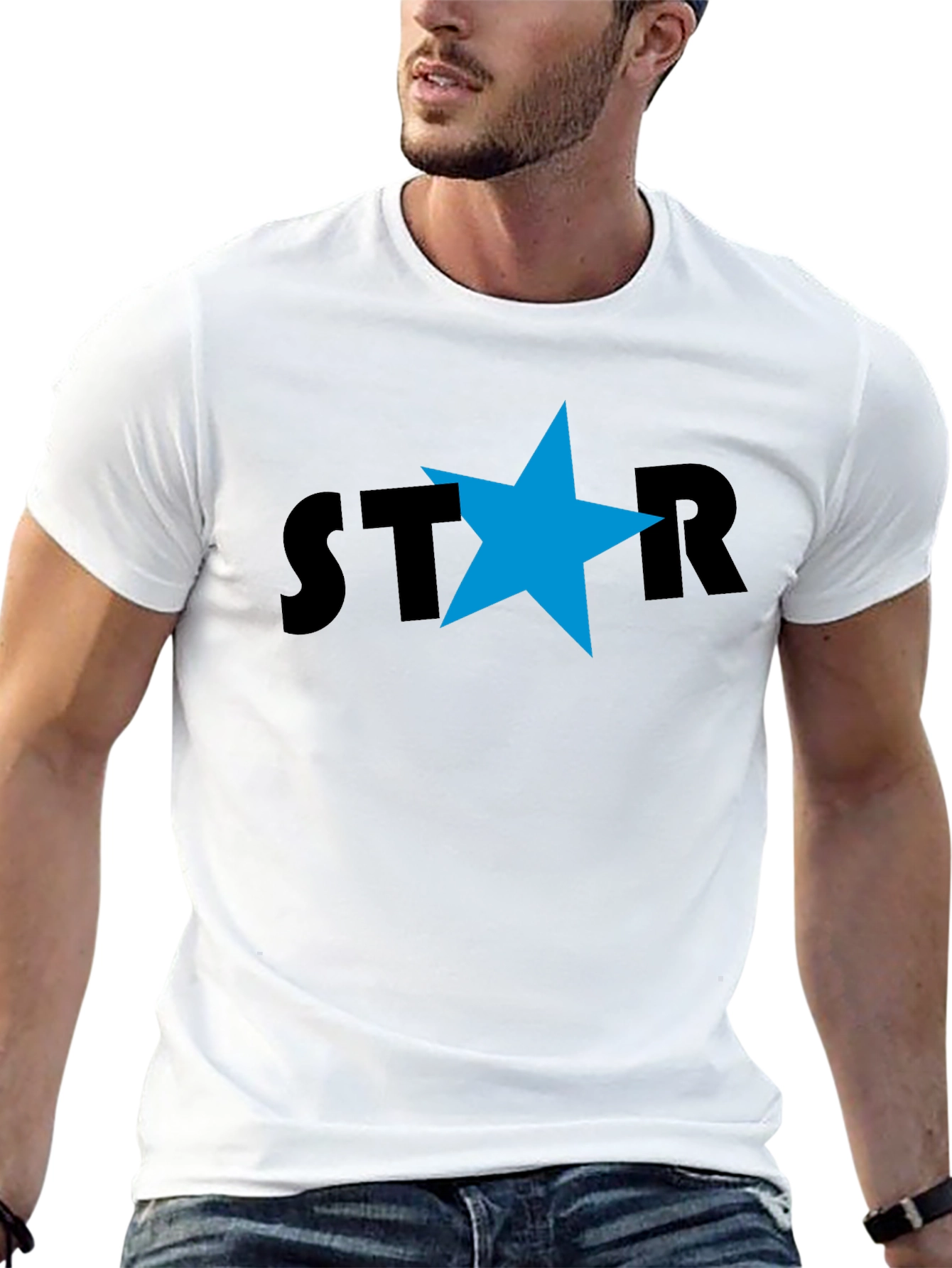Star Graphic Black T-Shirt - Casual Cool Style
