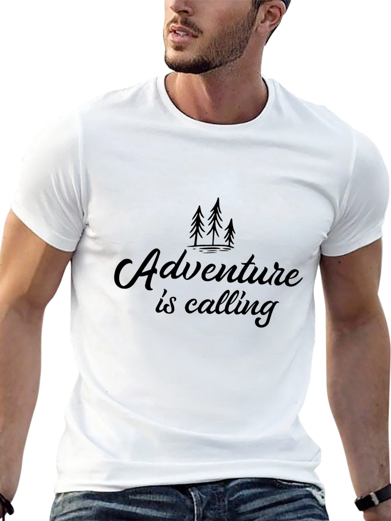 Adventure Calling Graphic Tee - Black