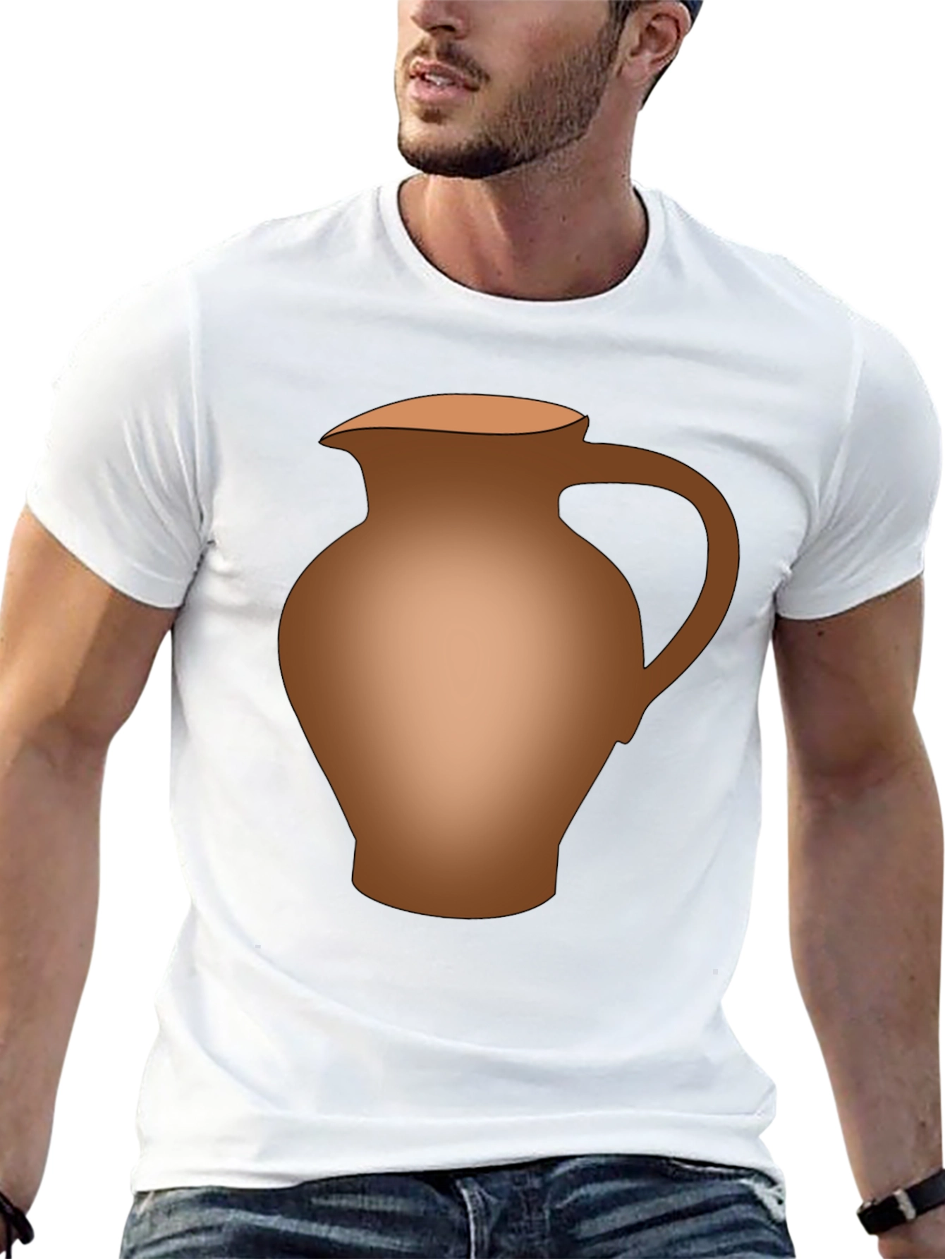 Novelty Pitcher Graphic T-Shirt