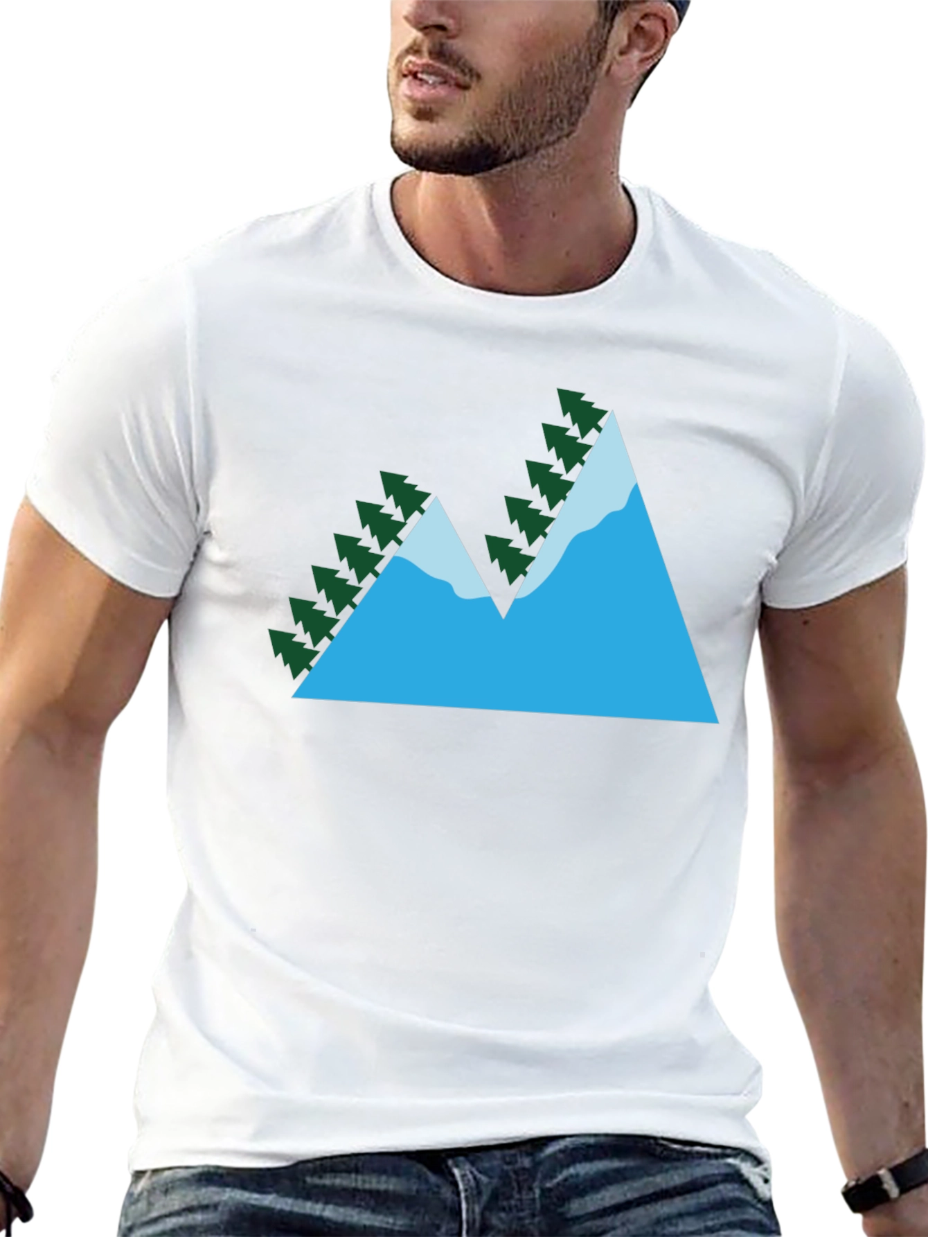 Mountain Peak Graphic T-Shirt - Nature Lovers Tee