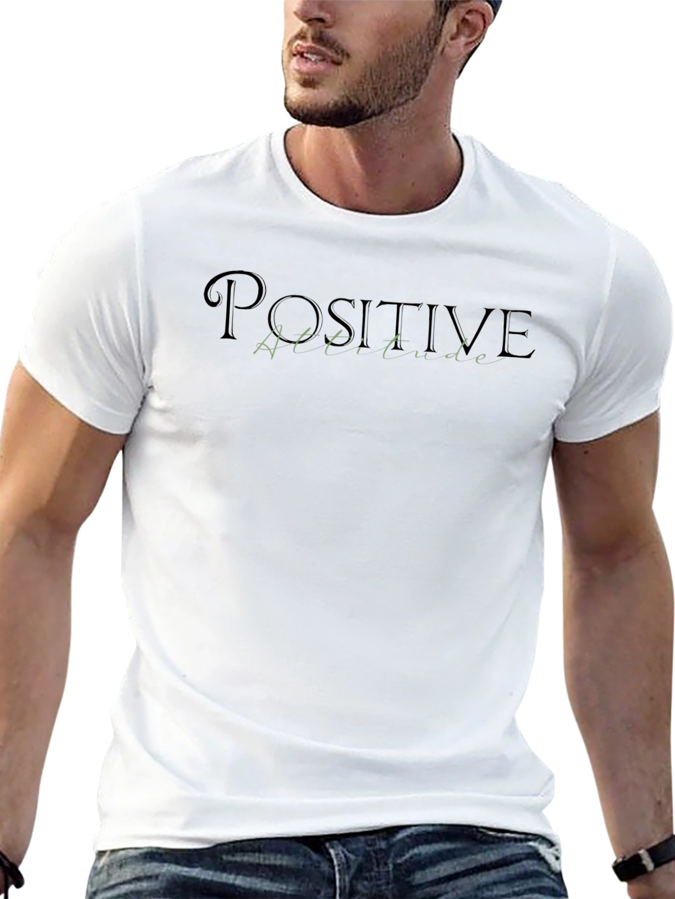 Positive Attitude Black T-Shirt