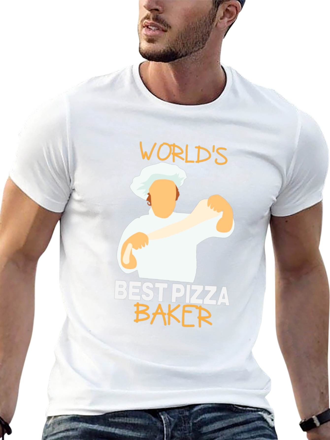 Worlds Best Pizza Baker Black T-Shirt