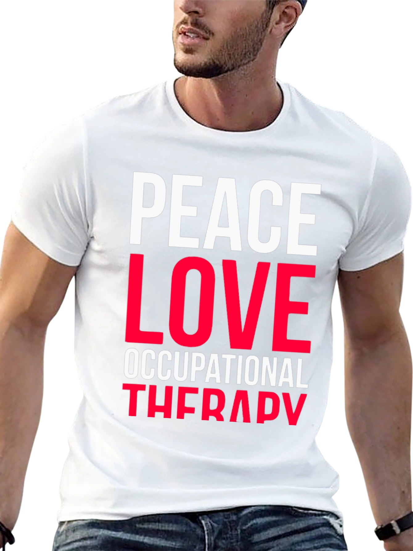 Peace Love Occupational Therapy Graphic Tee
