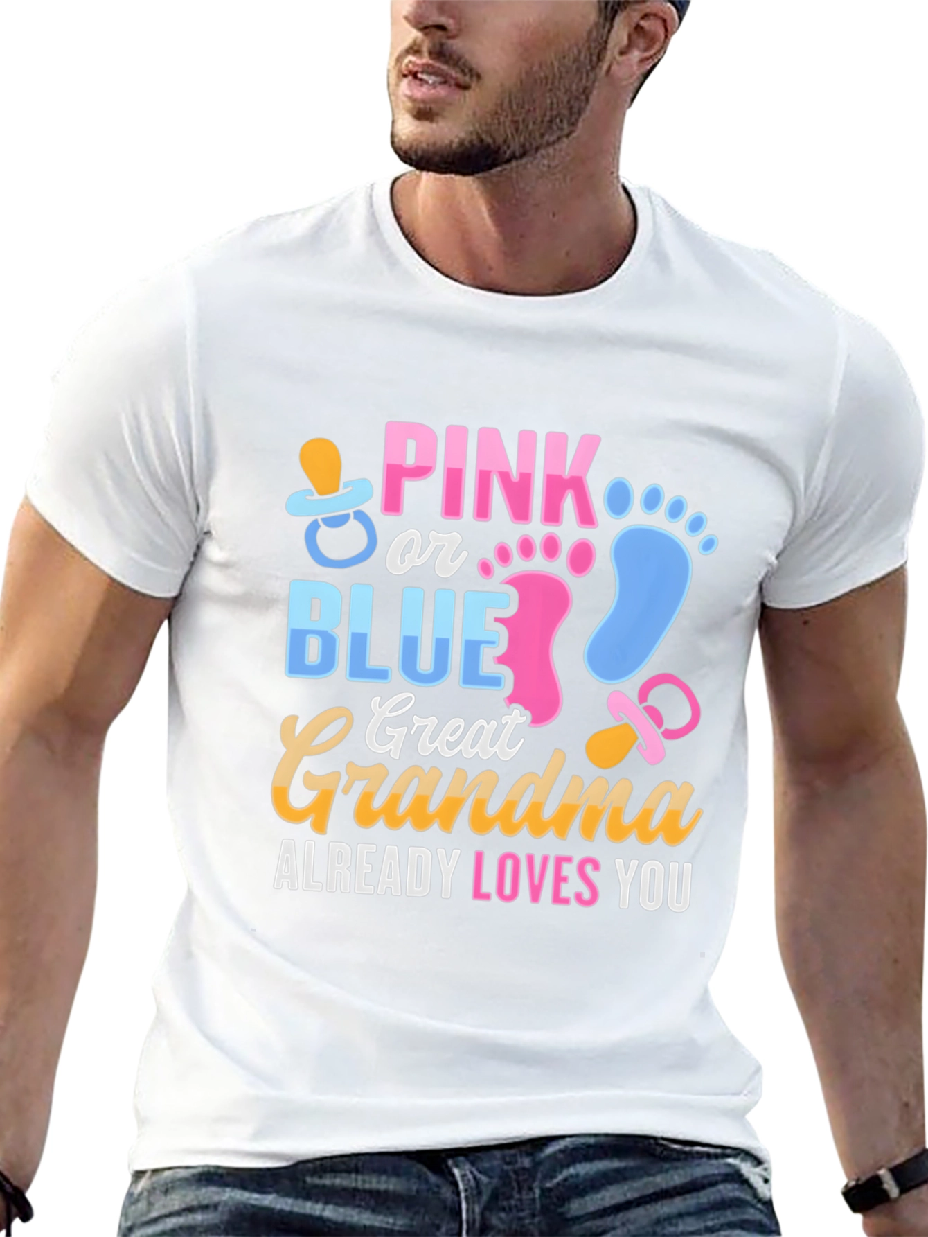 Pink or Blue Great Grandma T-Shirt