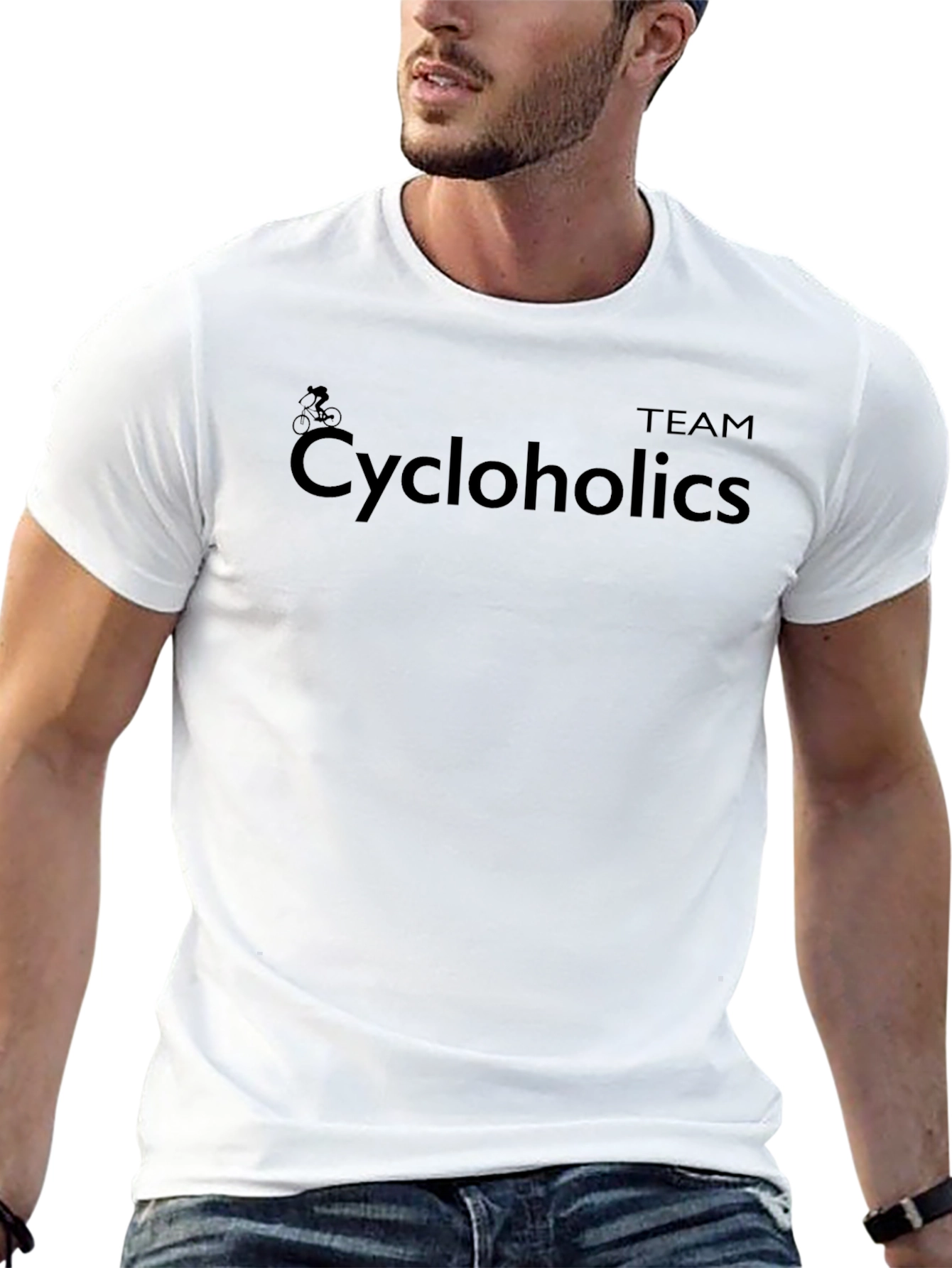Team Cycloholics Black Graphic Tee - Cycling Fan Apparel