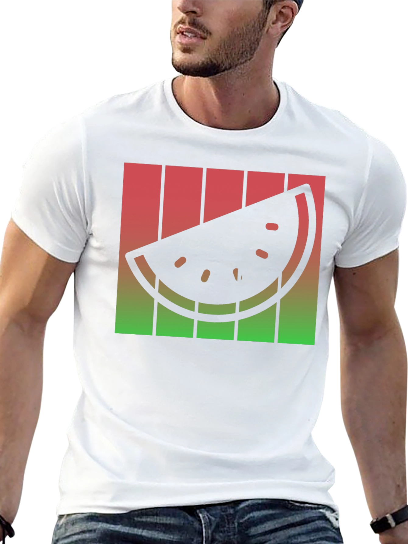 Retro Watermelon Slice T-Shirt