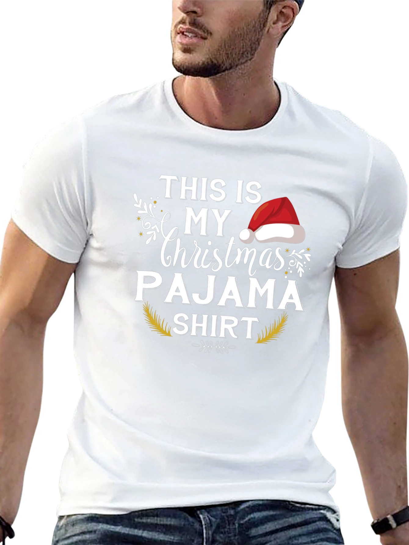 Christmas Pajama Shirt - Holiday Festive Tee