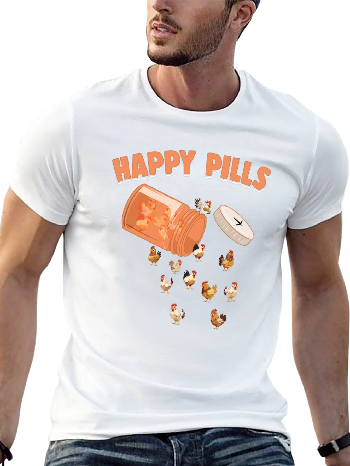 Happy Pills Chicken T-Shirt