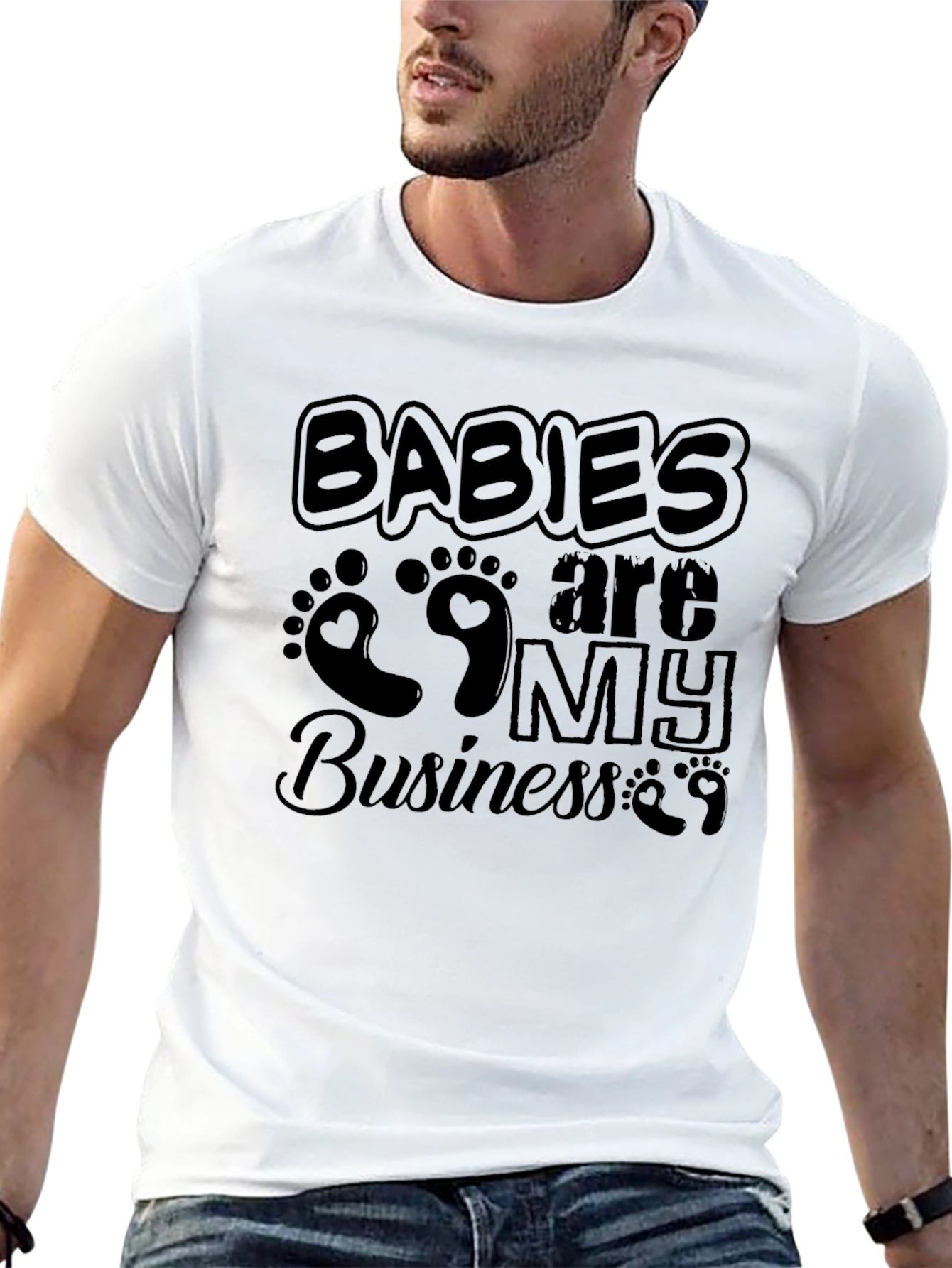 Babies Are My Business Black T-Shirt