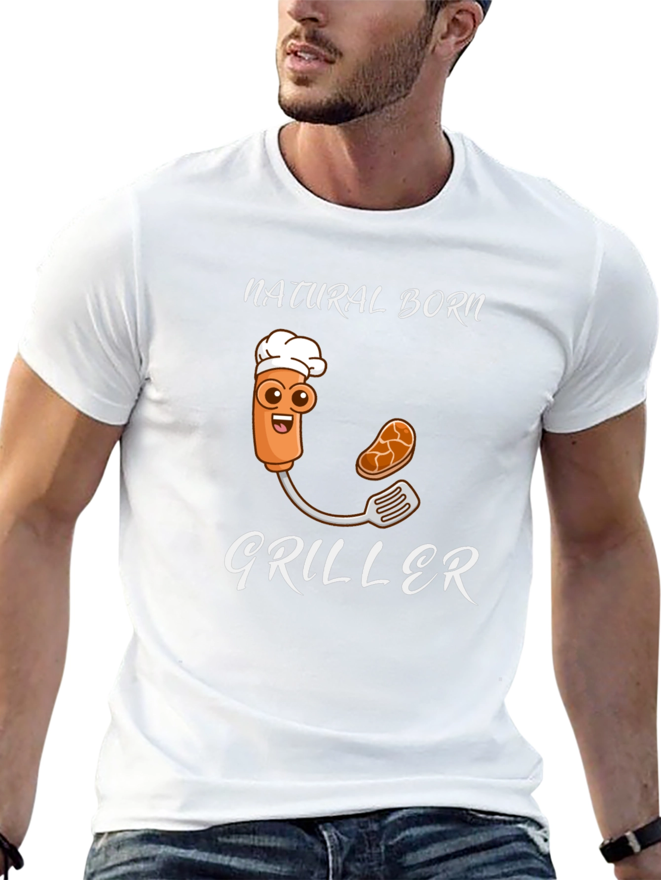 Natural Born Griller Novelty T-Shirt