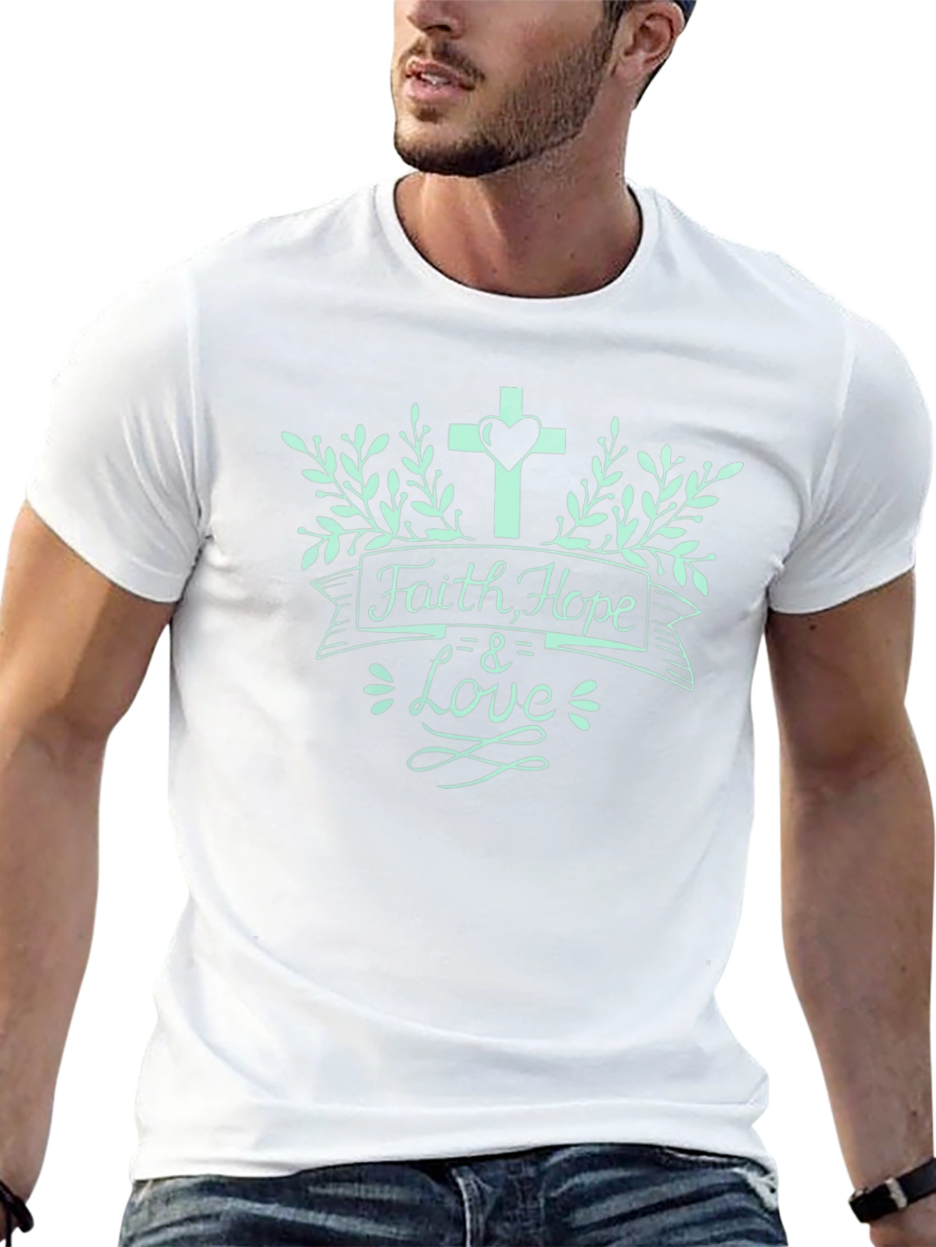 Faith Hope & Love T-Shirt - Christian Inspired Design