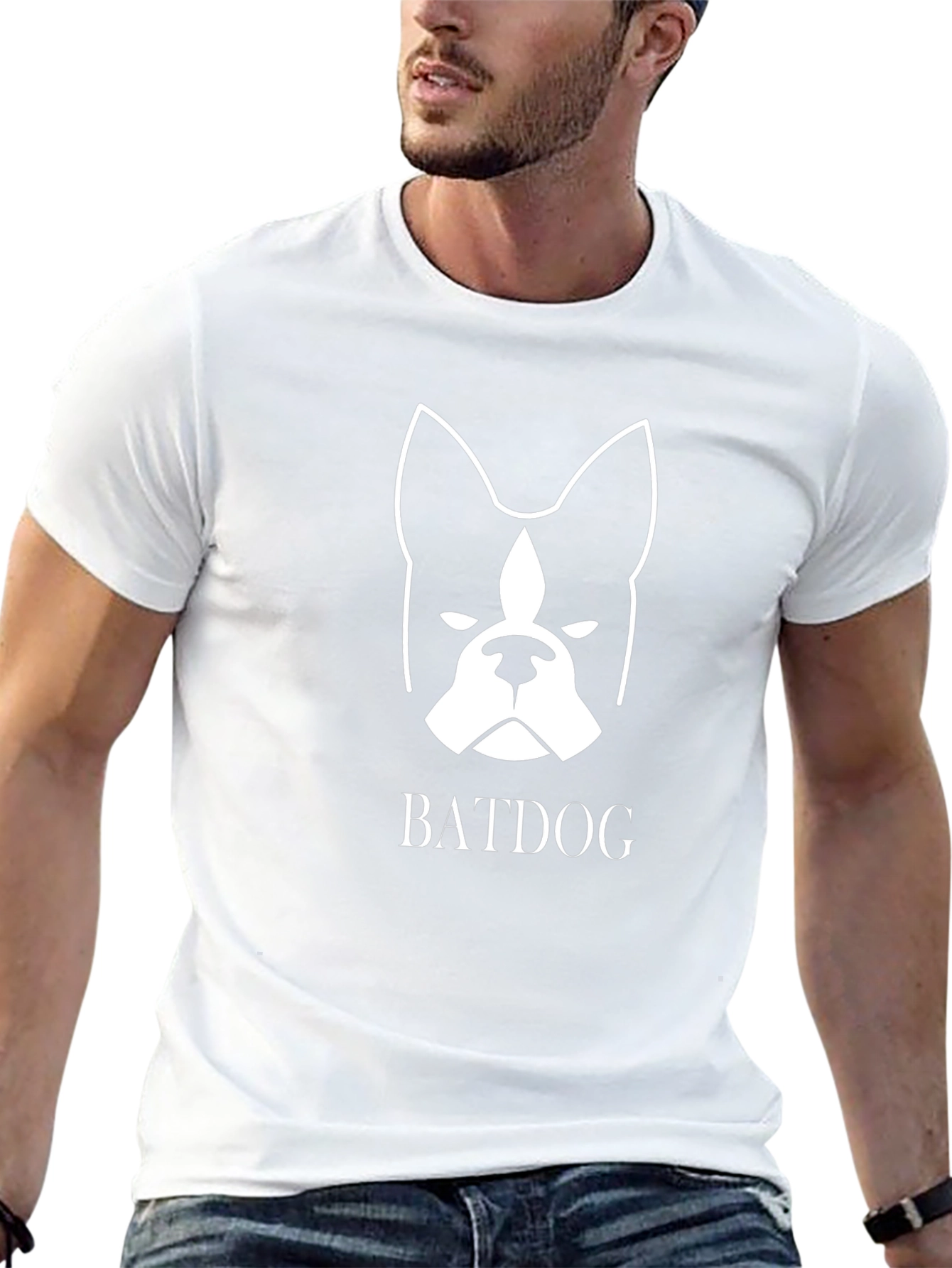 Batdog Graphic Tee - Black Cotton Blend