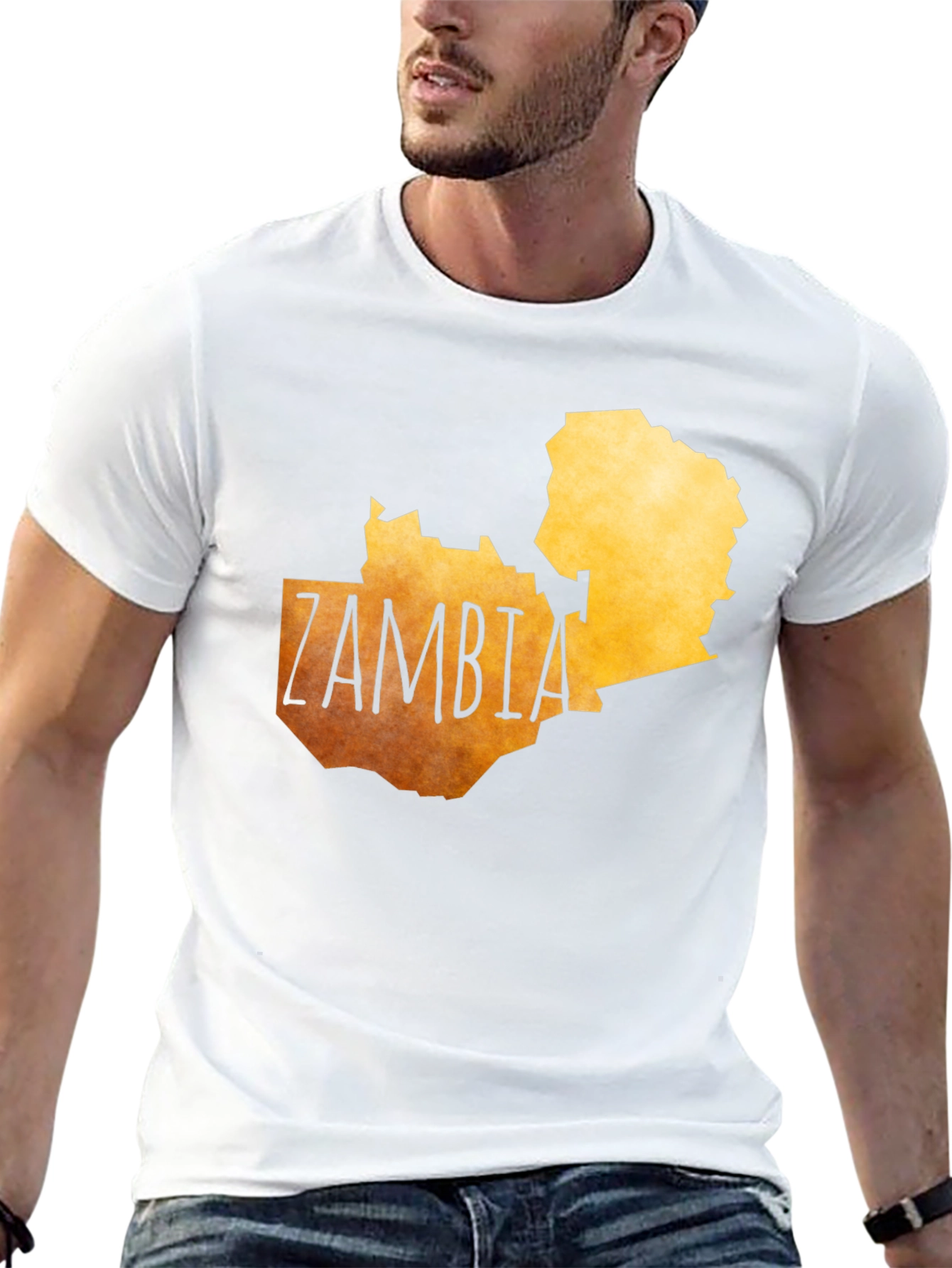 Zambia Map Graphic Tee - Country Pride T-Shirt