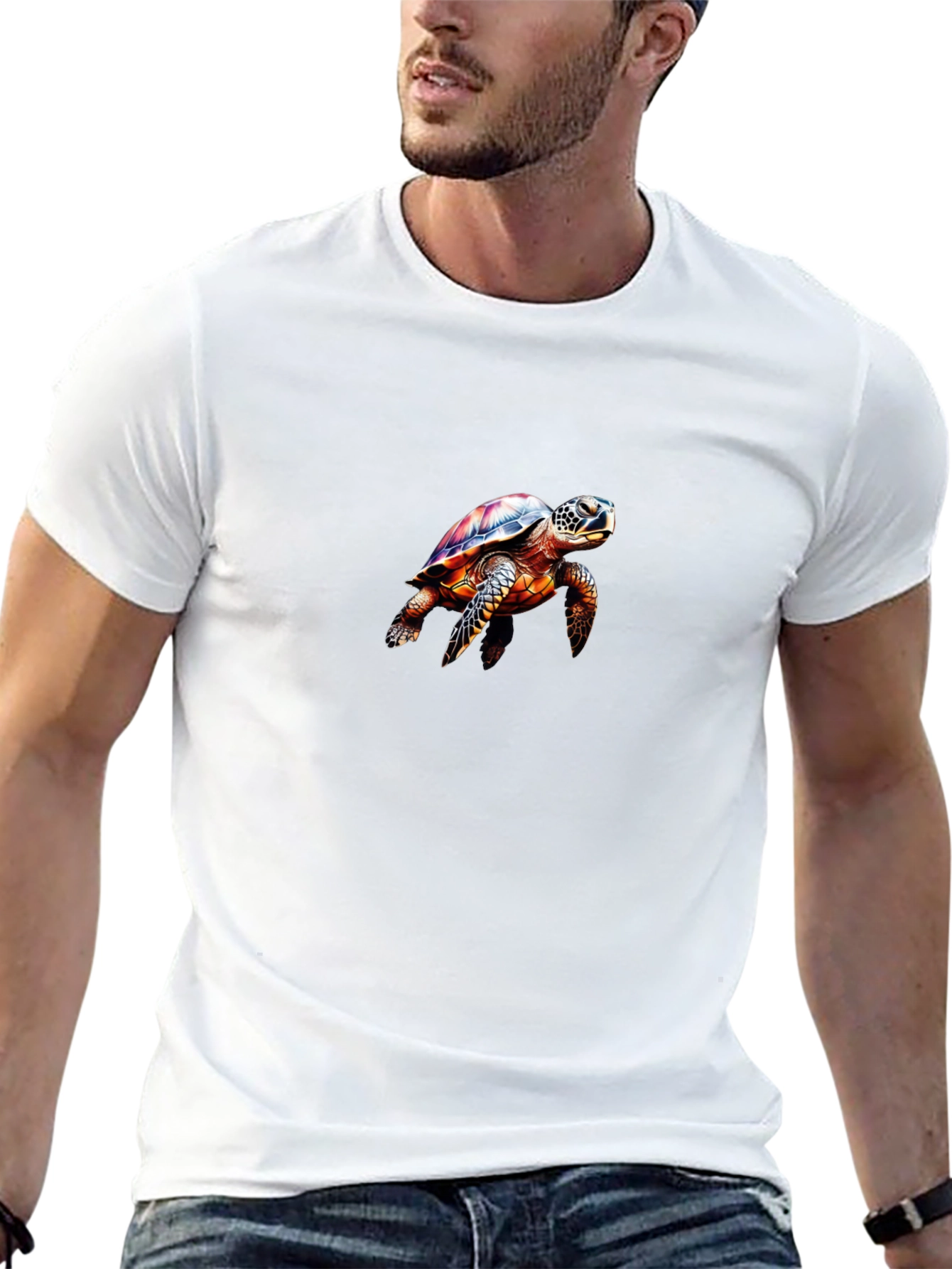 Sea Turtle Graphic Black T-Shirt