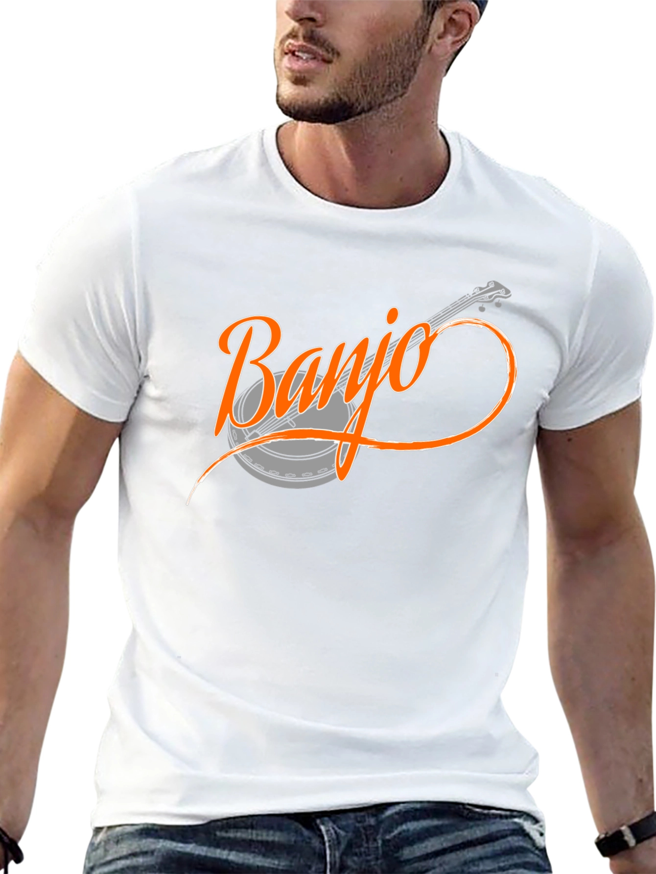 Banjo Graphic T-Shirt - Musical Instrument Tee