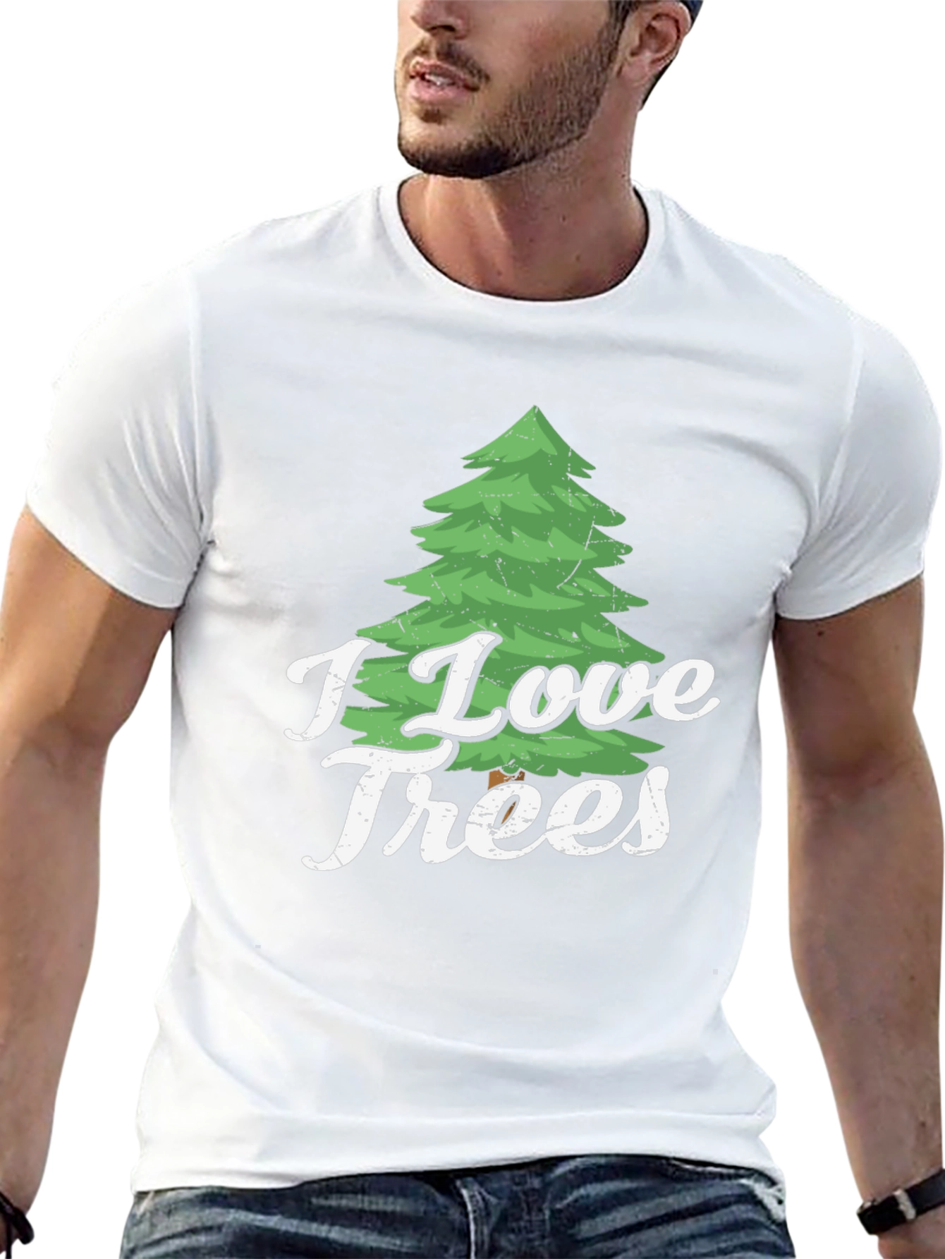 I Love Trees Graphic Print T-Shirt