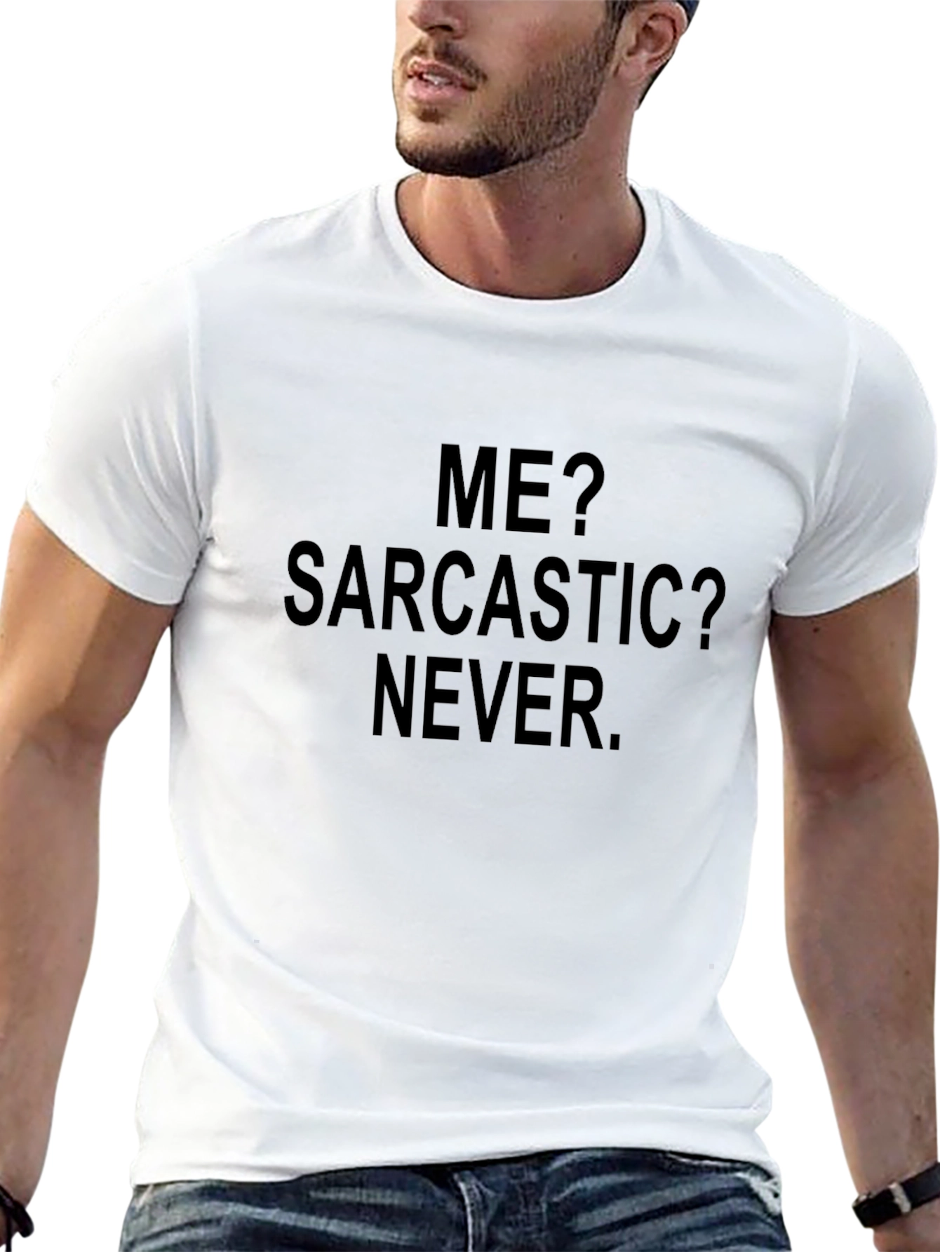 Sarcastic Humor Tee - Black Graphic T-Shirt