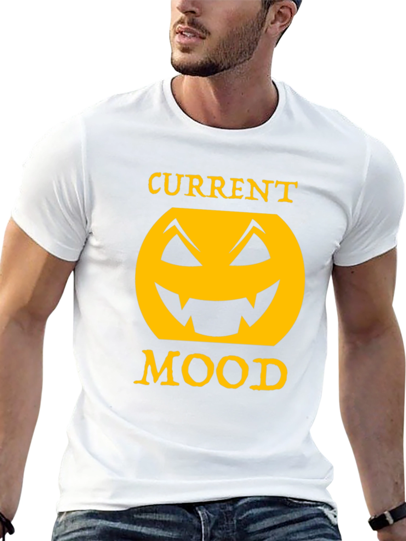 Current Mood Halloween Pumpkin Face T-Shirt