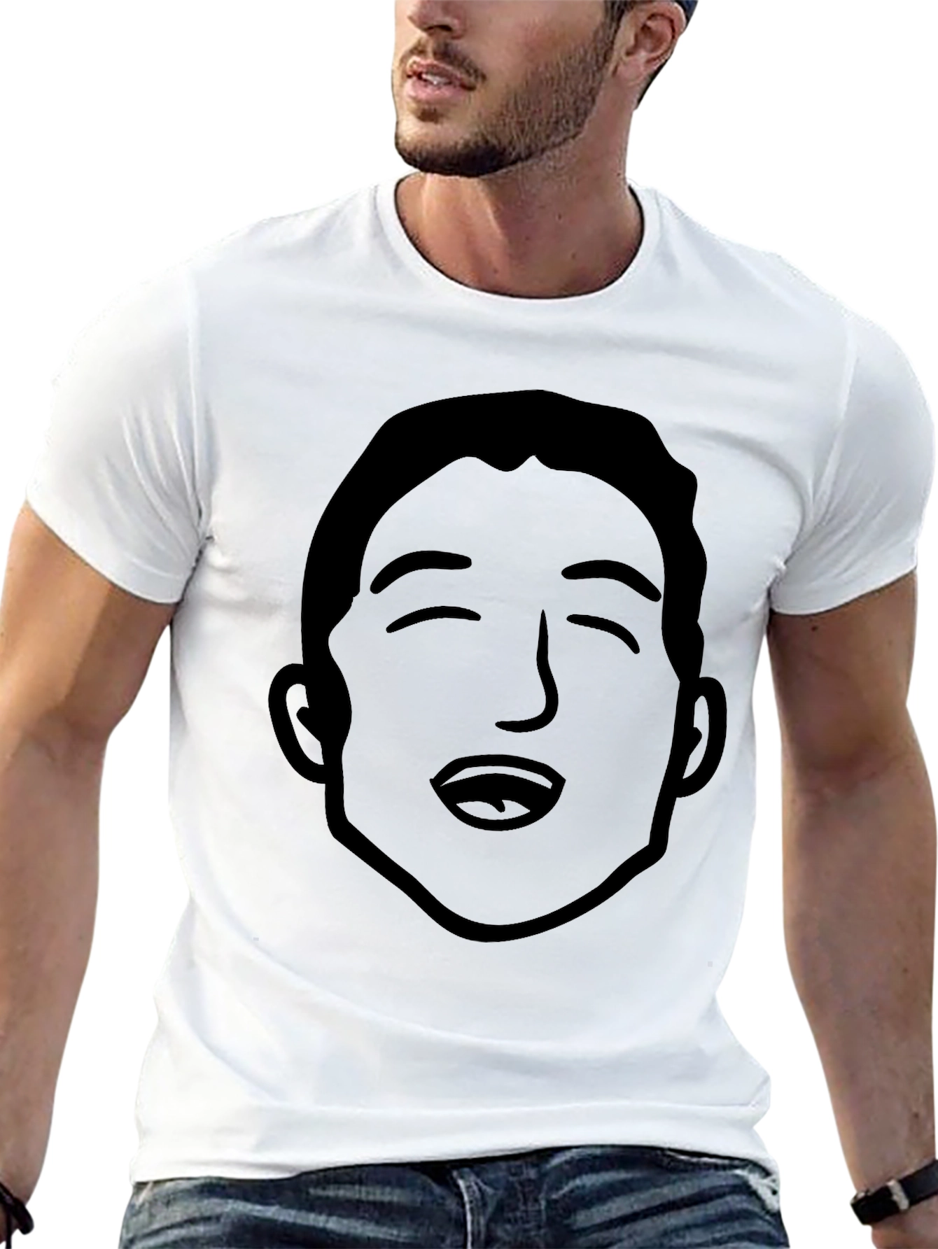 Funny Face Graphic Tee - Black
