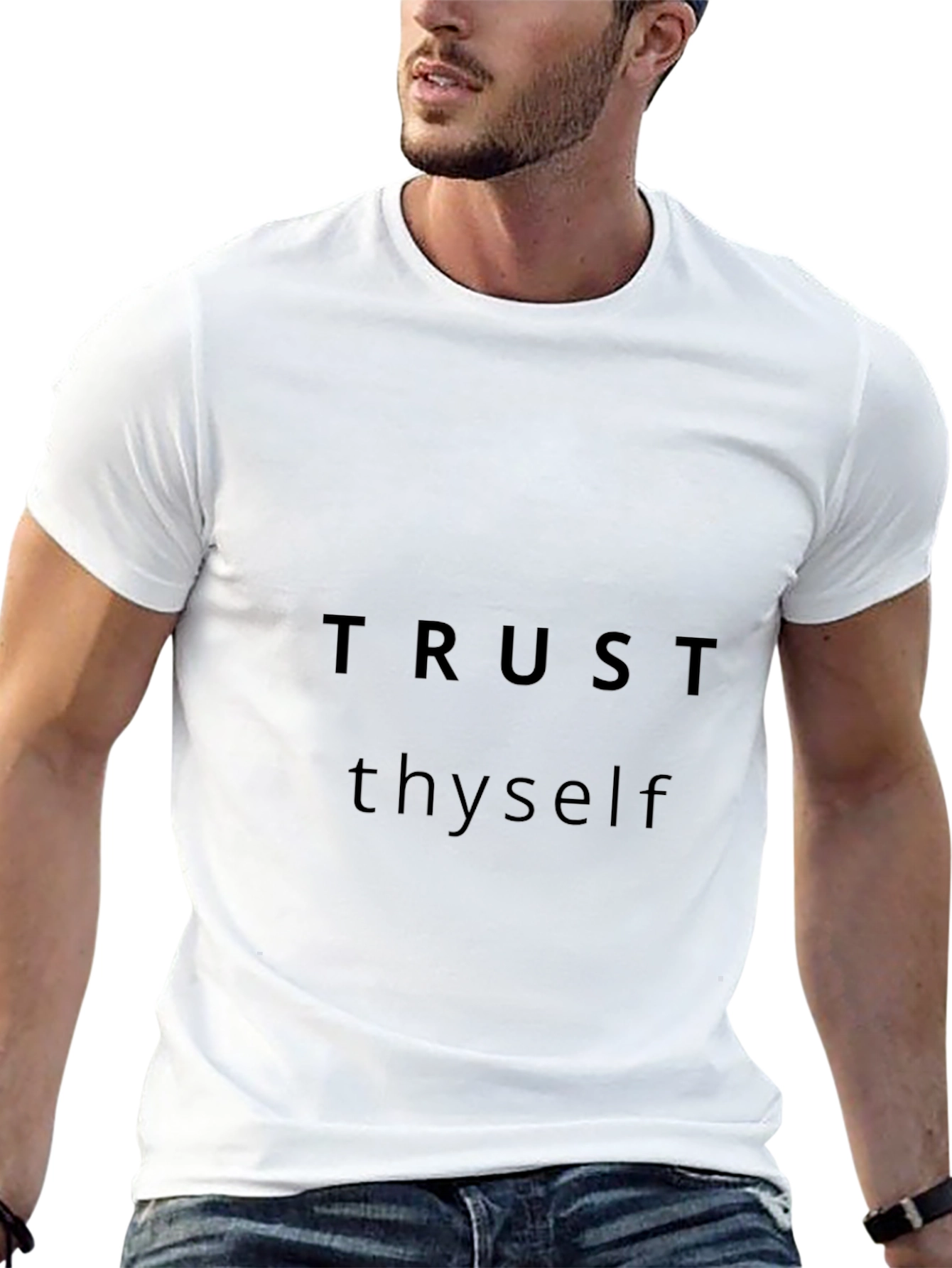 Trust Thyself T-Shirt - Motivational Crew Neck Tee