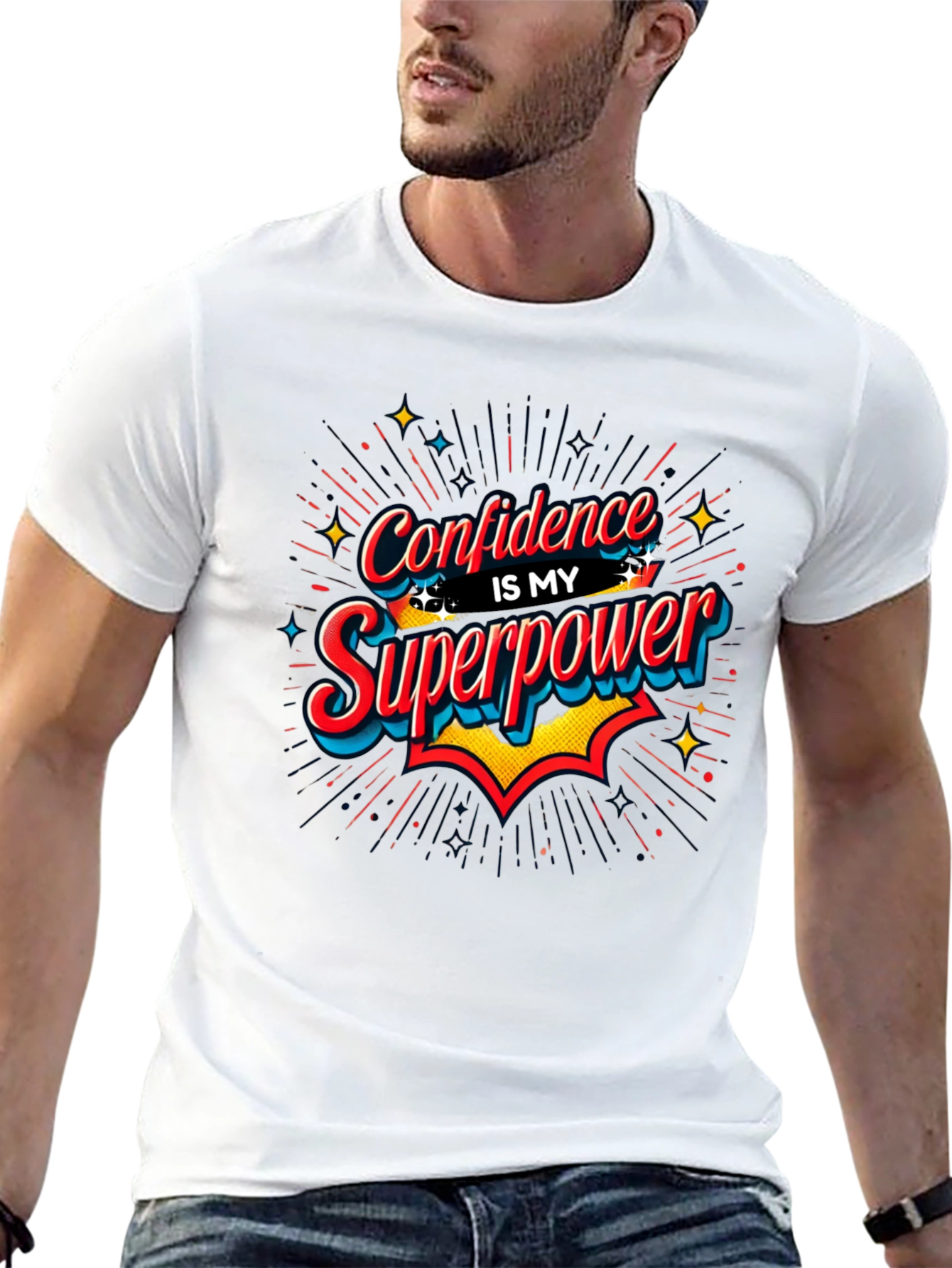 Confidence is My Superpower Black T-Shirt