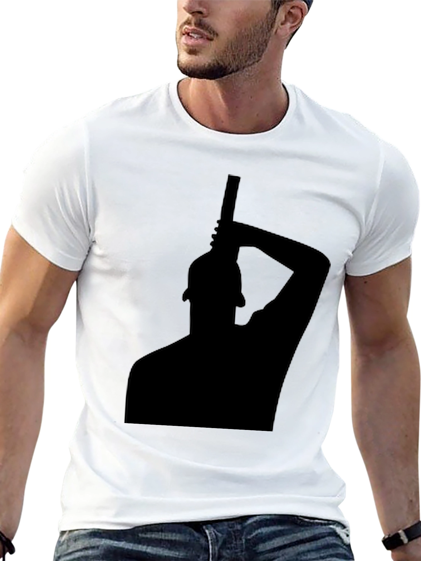 Silhouette Graphic Black T-Shirt
