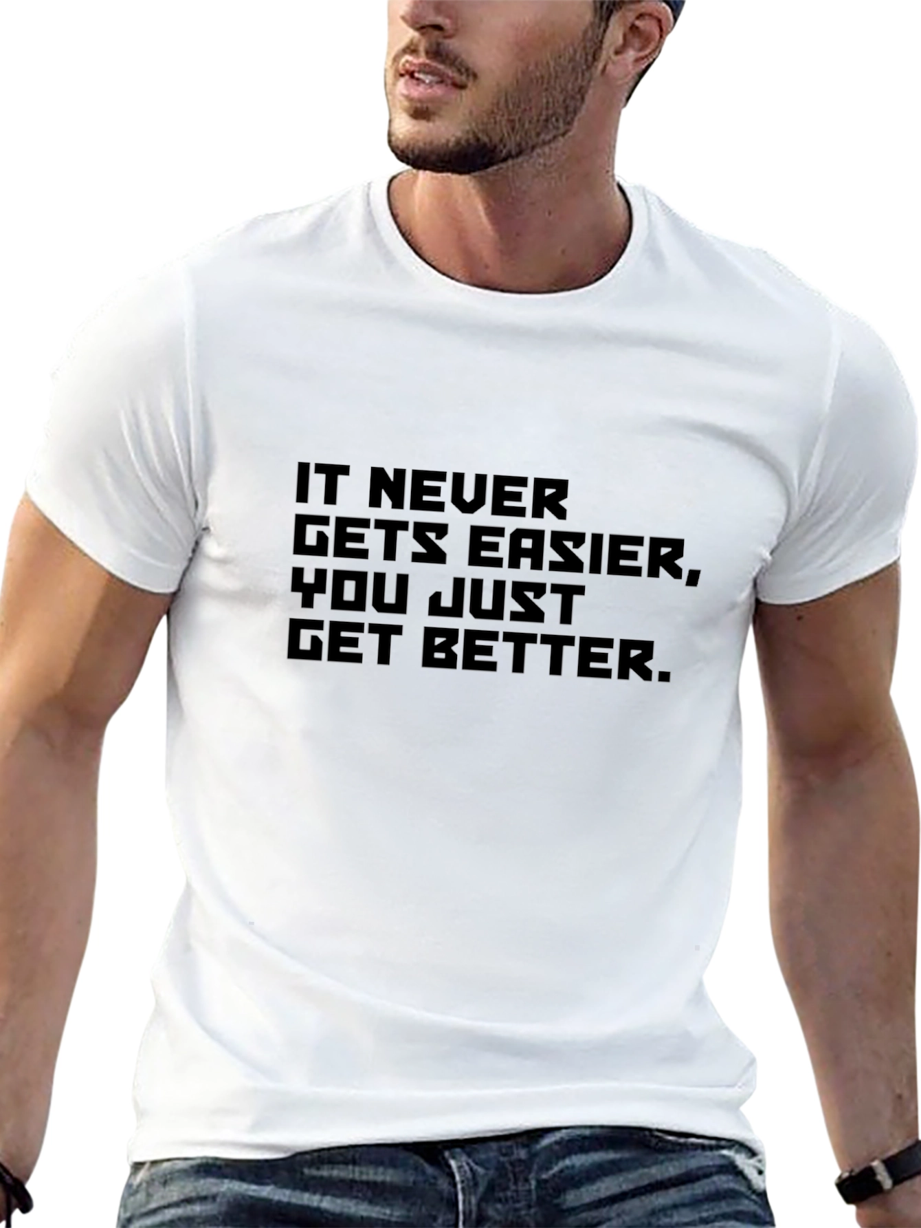 Motivational Quote Black T-Shirt