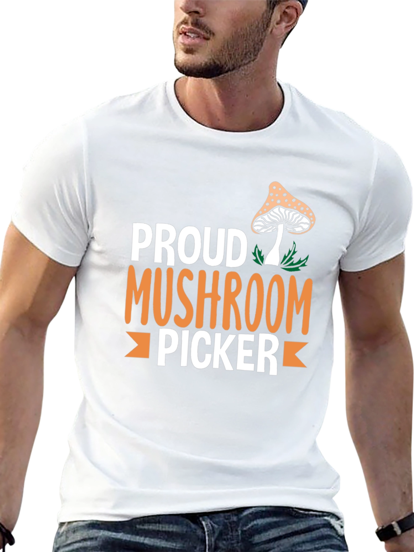 Proud Mushroom Picker Graphic T-Shirt