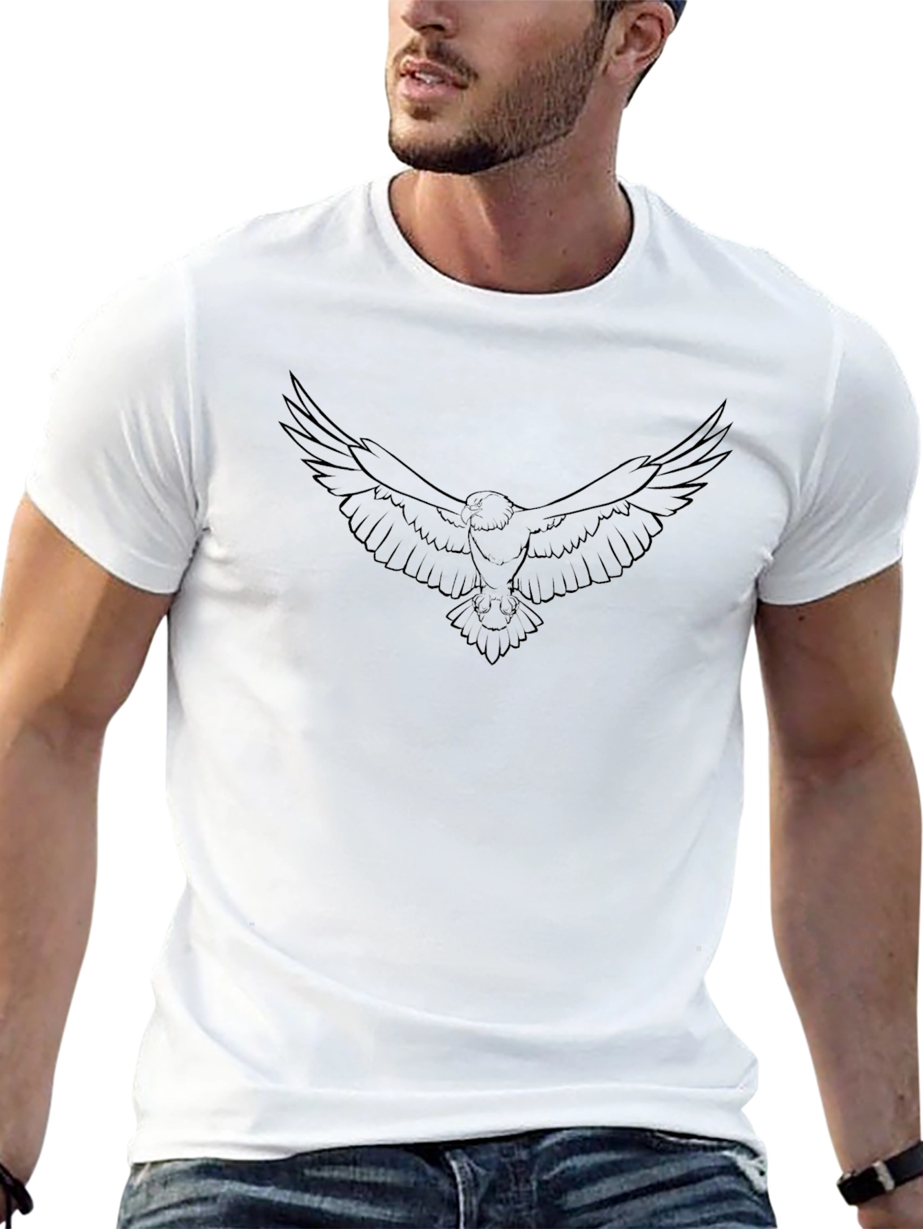 Black Eagle Graphic Tee - Mens Short Sleeve