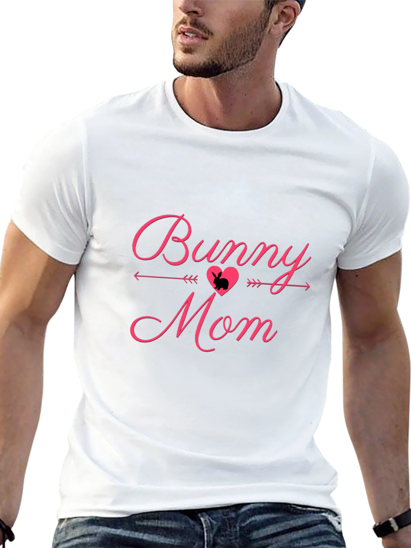 Bunny Mom Black Graphic Tee