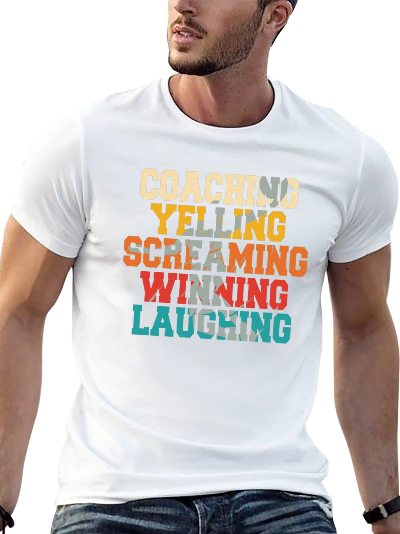 Coaching Yelling Screaming Winning Laughing T-Shirt
