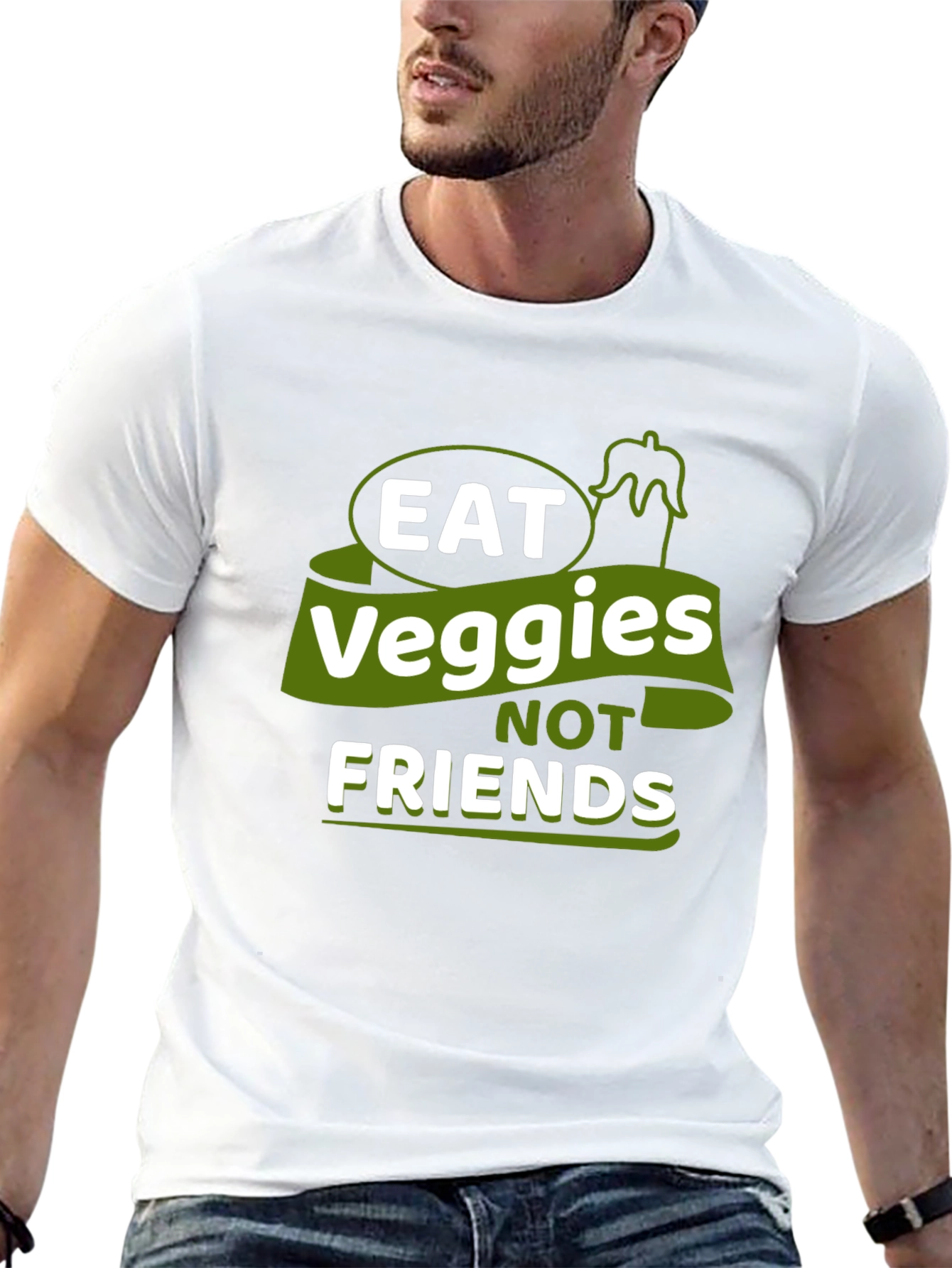 Eat Veggies Not Friends Tee